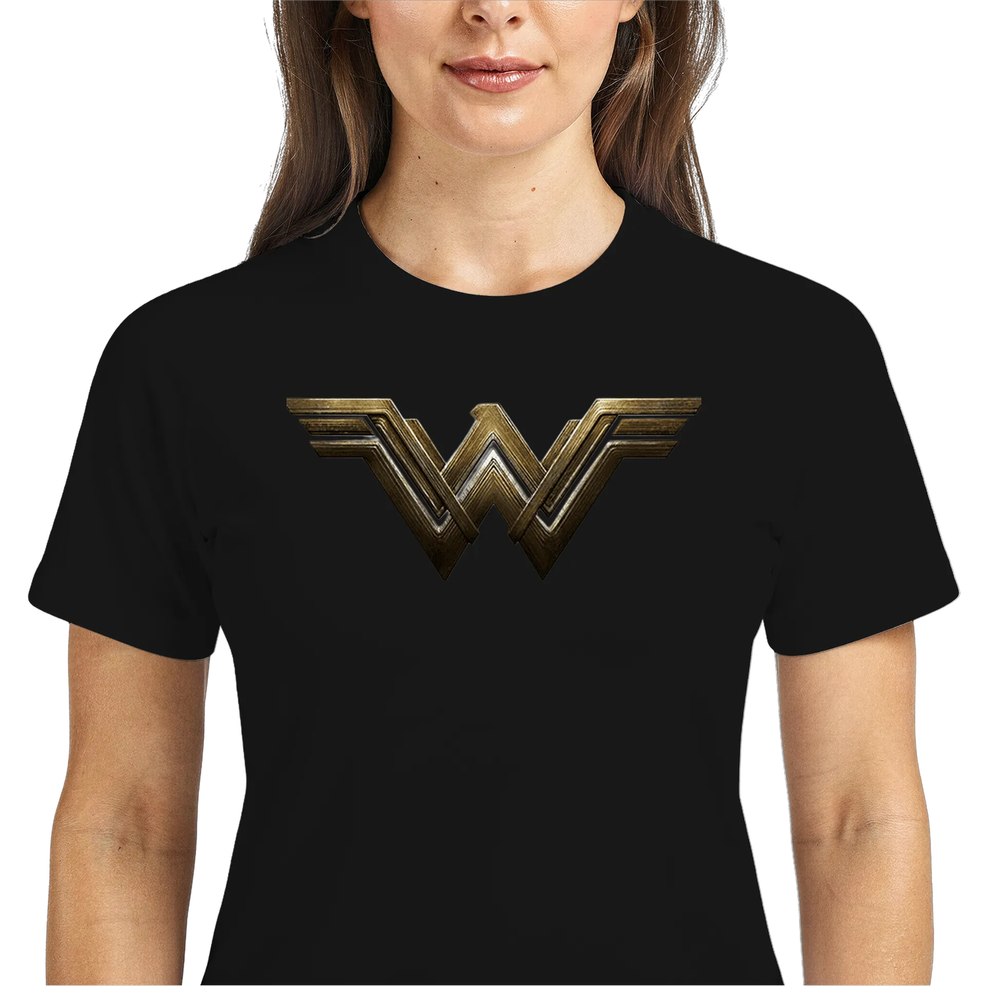 Camiseta Dry Fit Logotipo Mulher Maravilha 100% Polyester - Imagem 3