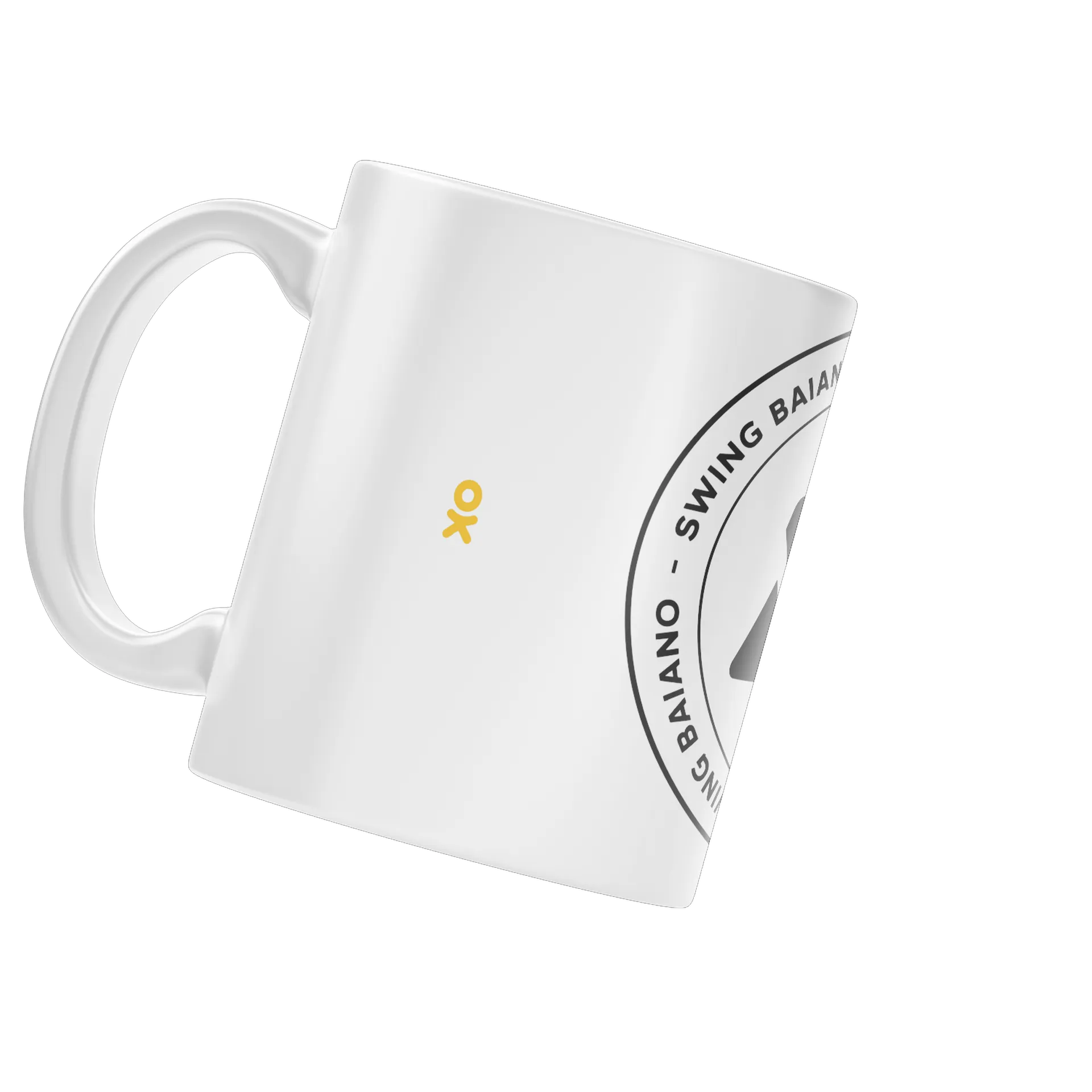 Caneca Porcelana Estampa Branca “SB” de OXEKiU — imagem 3 de 4
