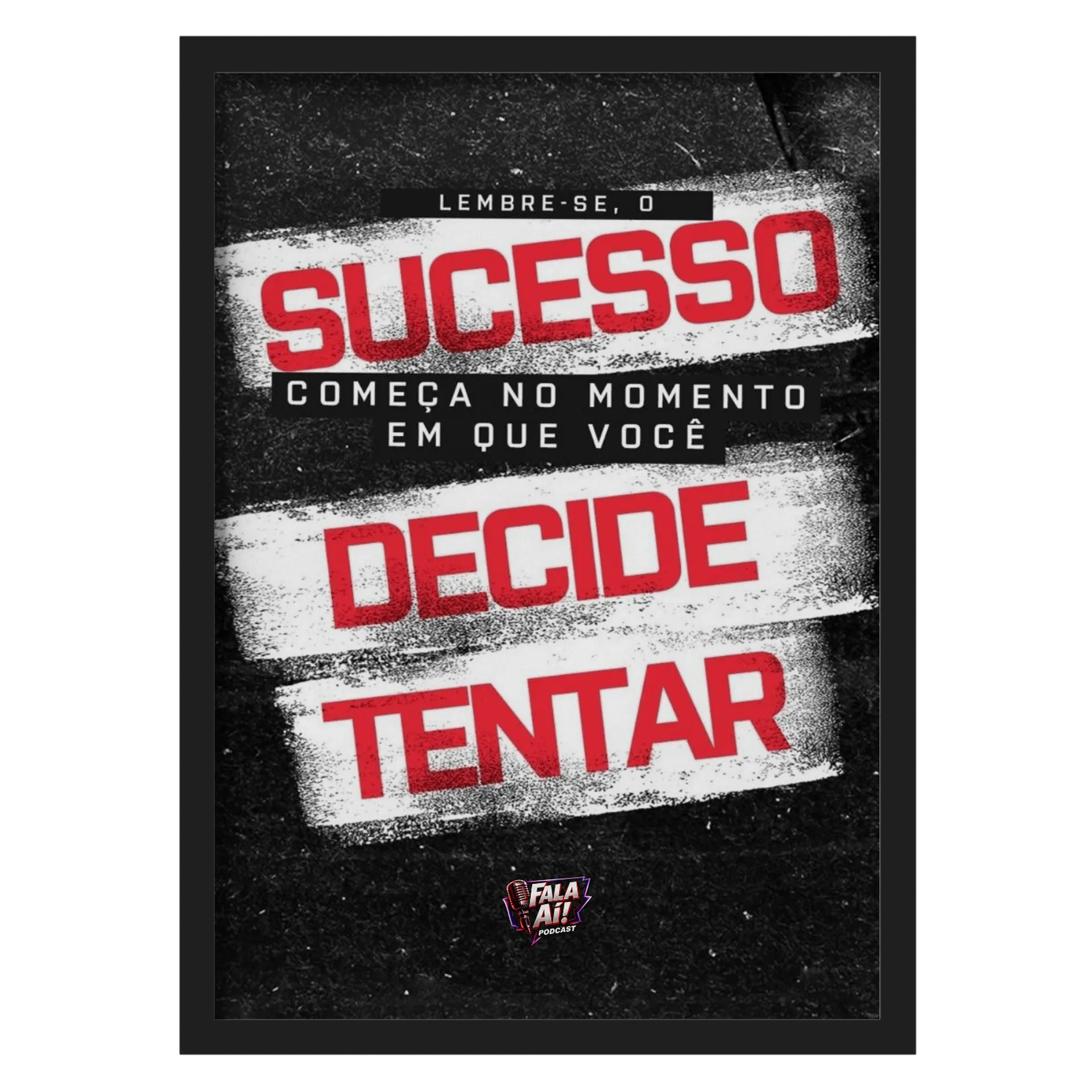 Quadro A3 personalizado de FALA AI PODCAST 
