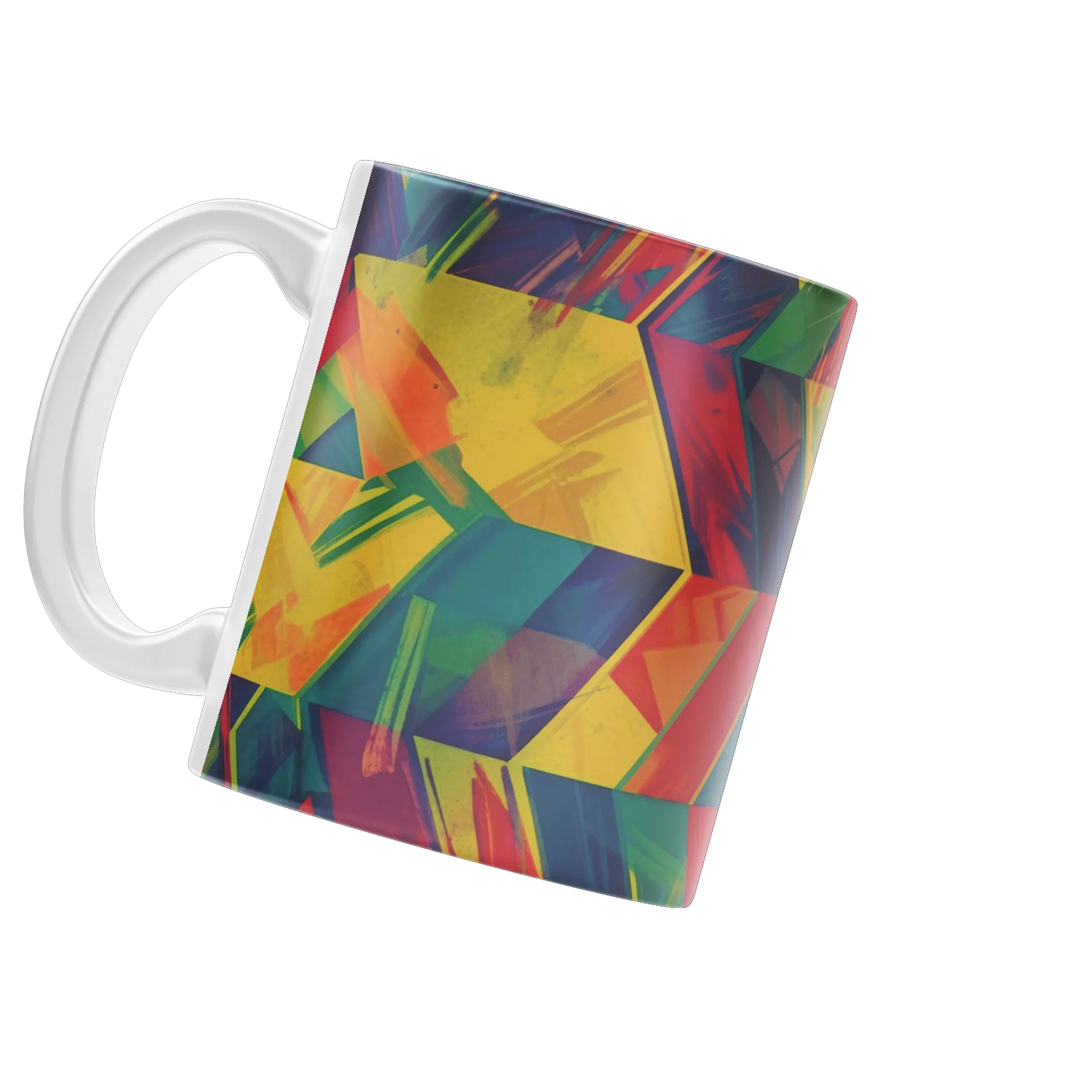Caneca Abstrata Multicolorida 325ml - Imagem 3