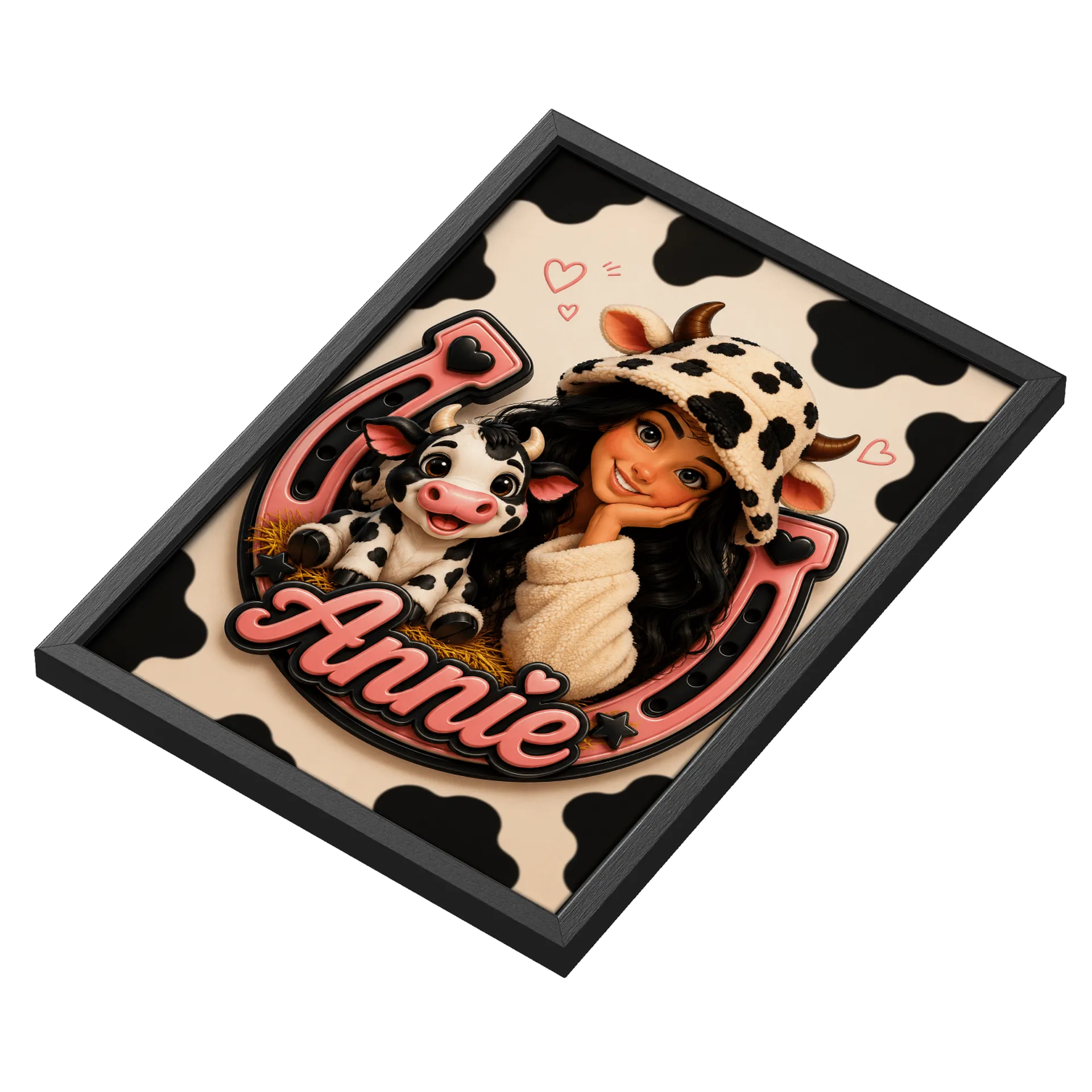 Quadro A3 personalizado - Annie e Diamantina - Imagem 3