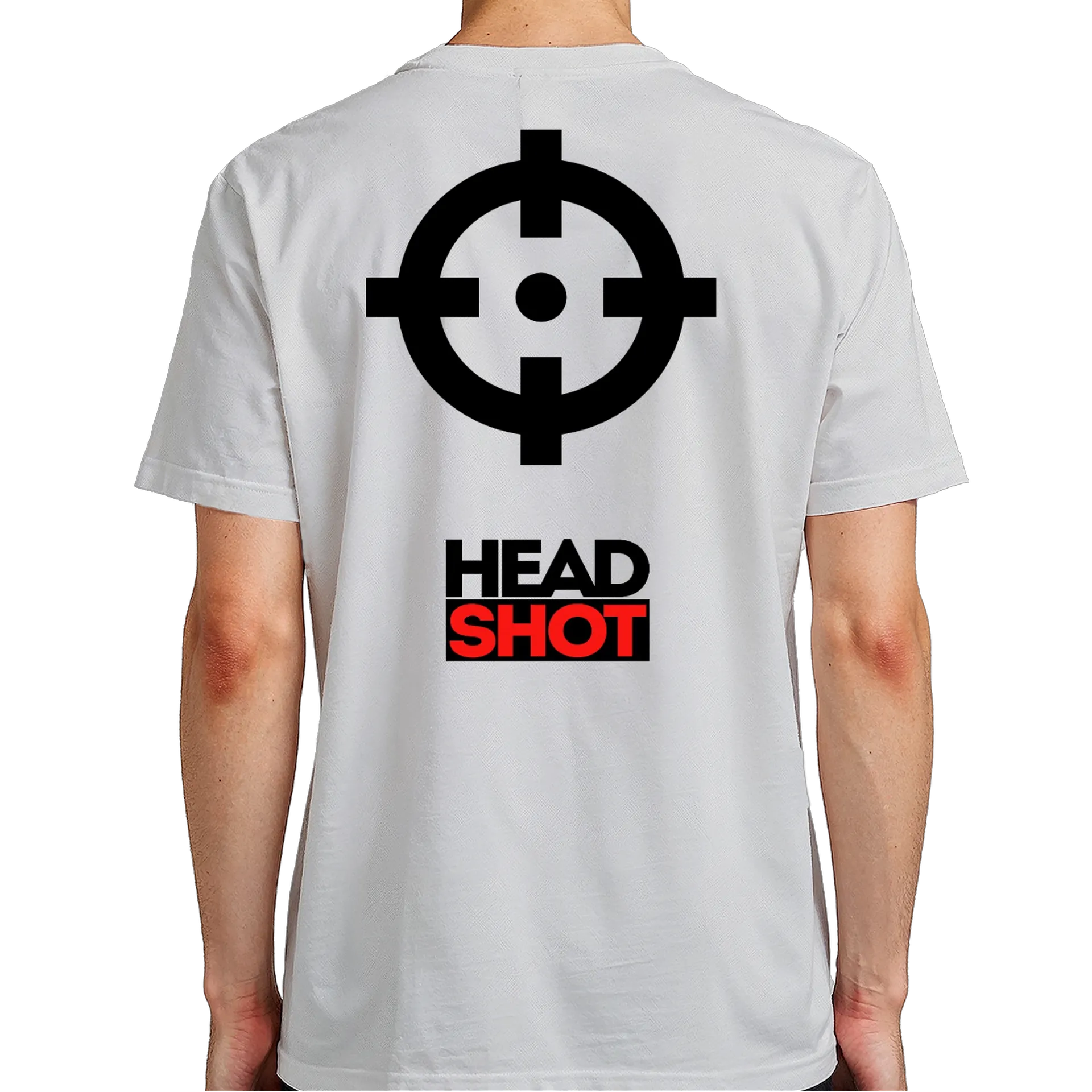 Camiseta Estampa Headshot 100% Algodão Branco e Verde - Imagem 7