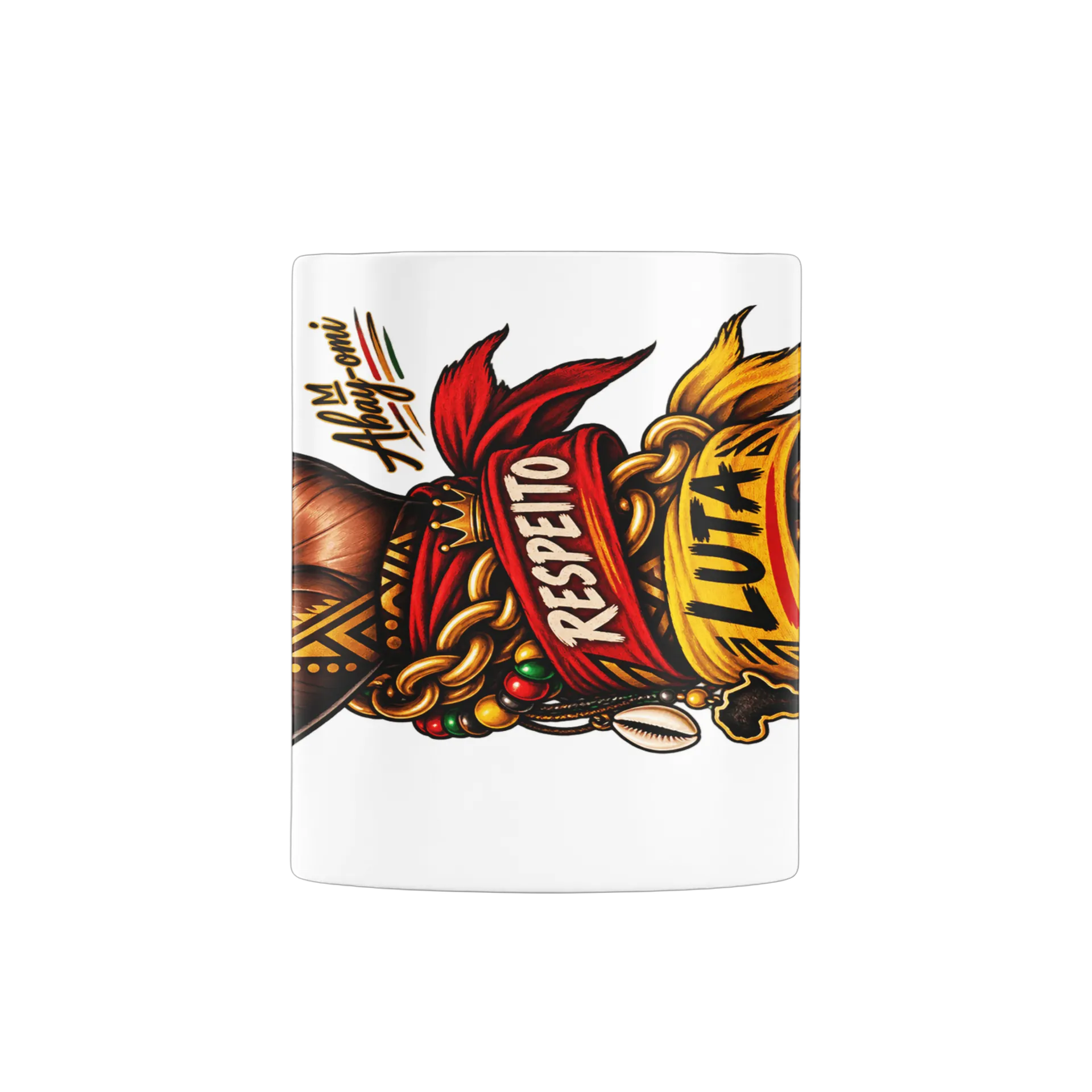Caneca Punho com Faixas Respeito Lealdade 325ml de Abay-Omi — imagem 2 de 4