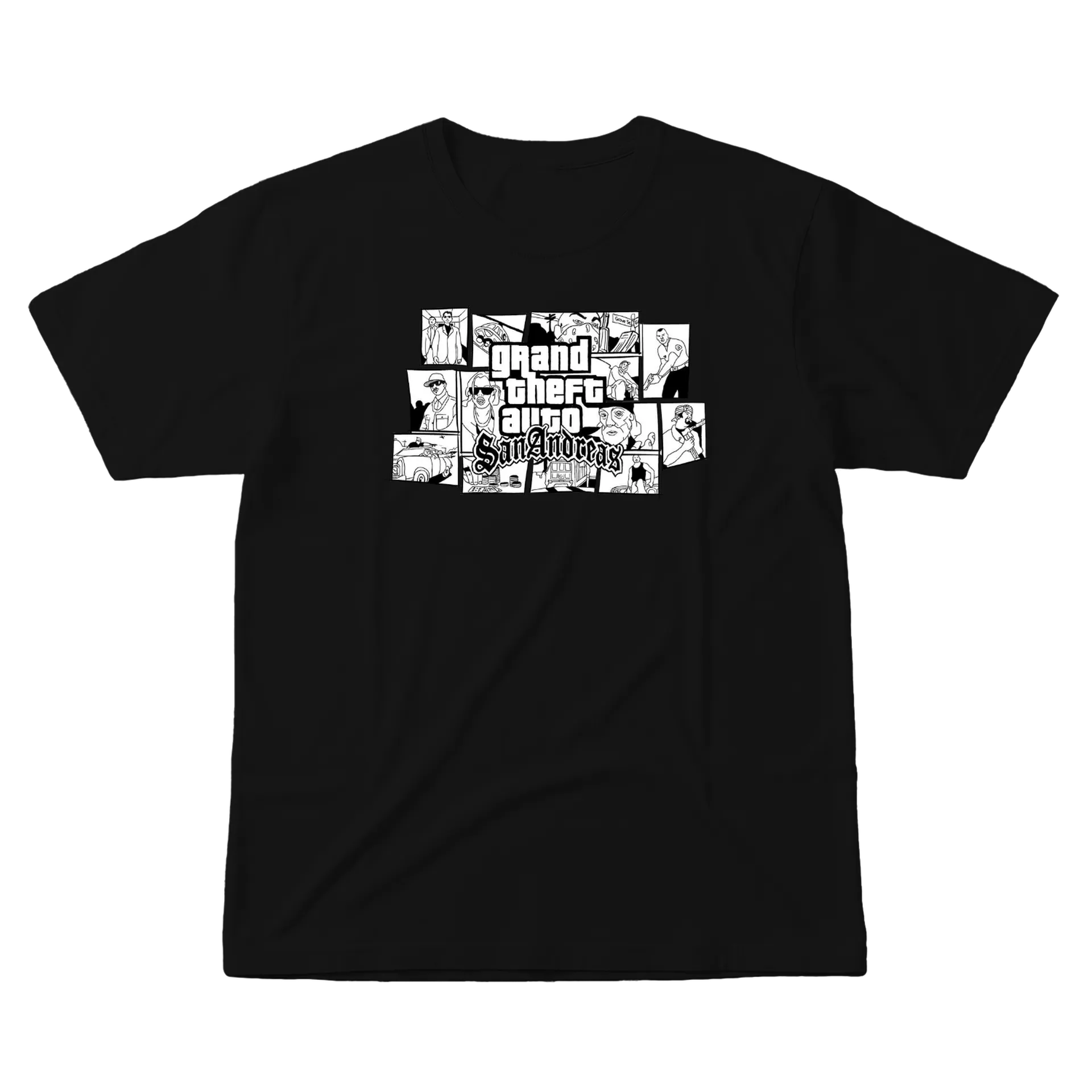 Camiseta Grand Theft Auto San Andreas 100% Algodão - Imagem 1