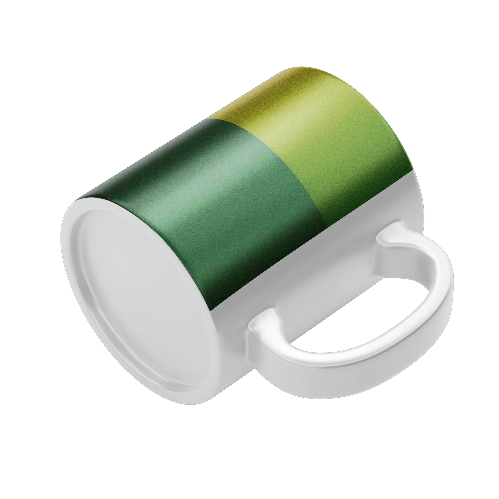 Caneca Porcelana Estampa Abstrata Multicolorida 325ml - Imagem 4