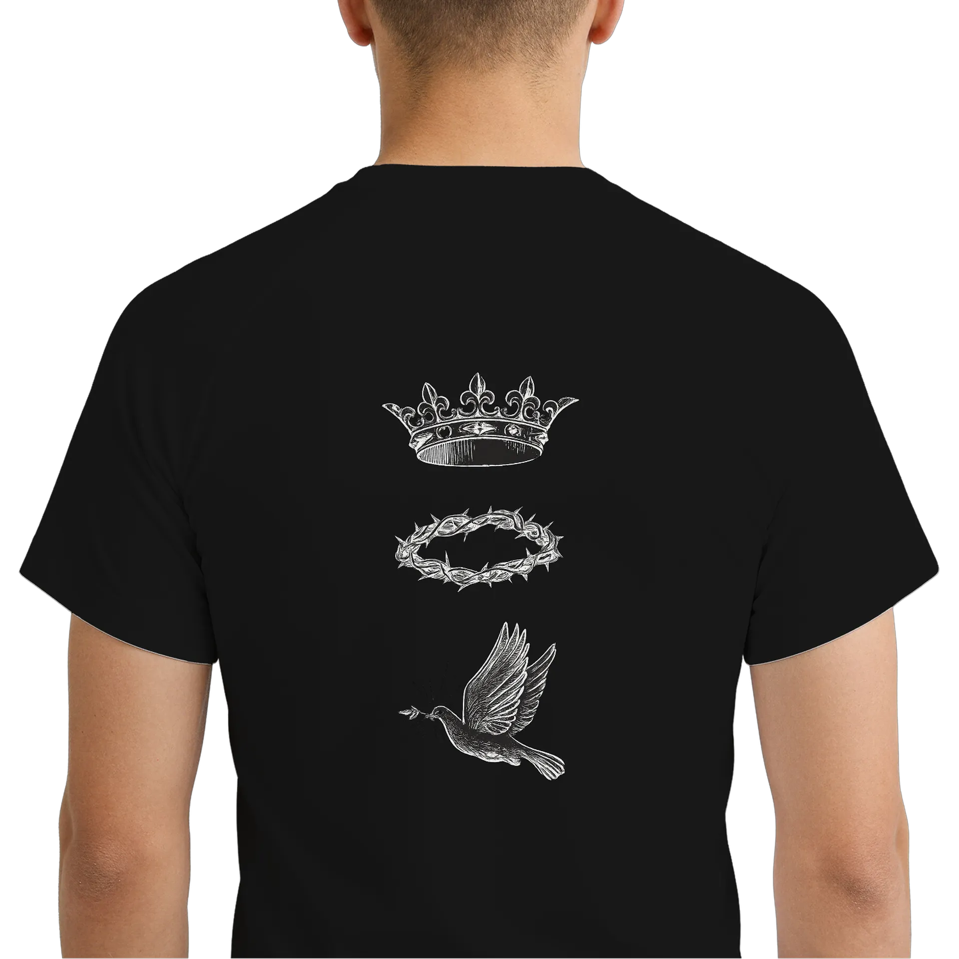 Camiseta Dry Fit Coroa Pássaro Estampa Vintage 100% - Imagem 6