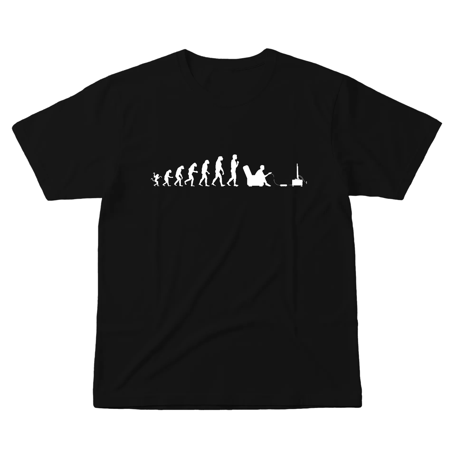 Camiseta Unissex Cores Escuras - Evolução Console Gamer - Imagem 1