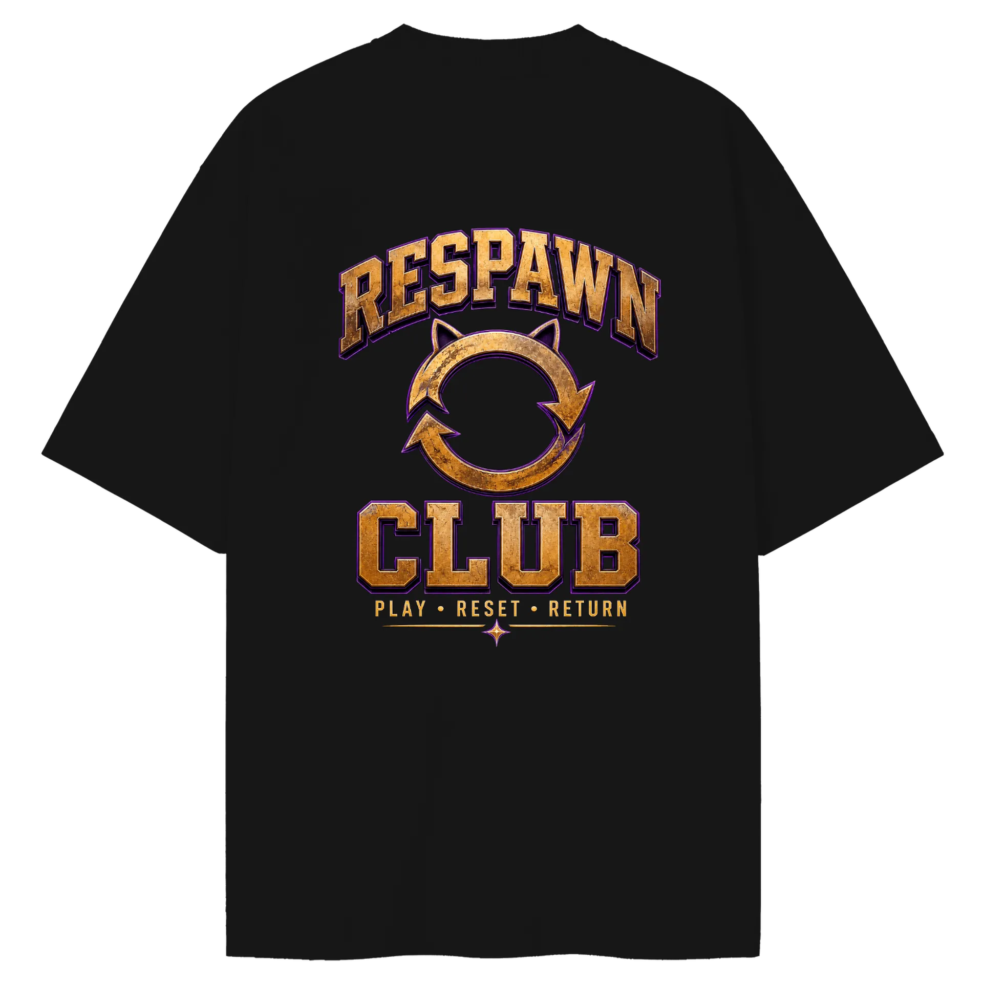 Camiseta Oversized Gamer Respawn Club de HeyBastet — imagem 2 de 6