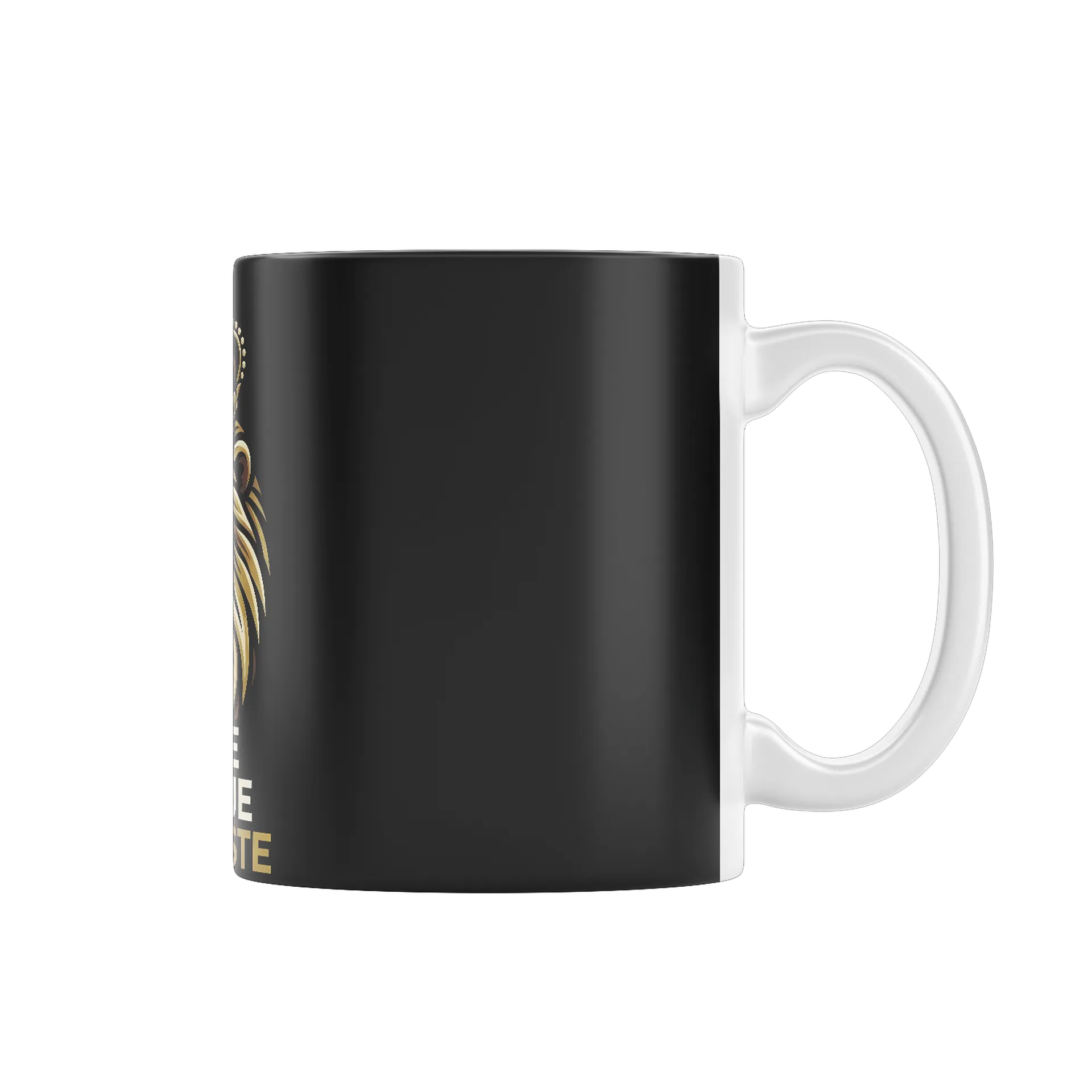 Caneca Leão com Coroa e Frase Tipográfica 325ml de Coutinho Store — imagem 1 de 4