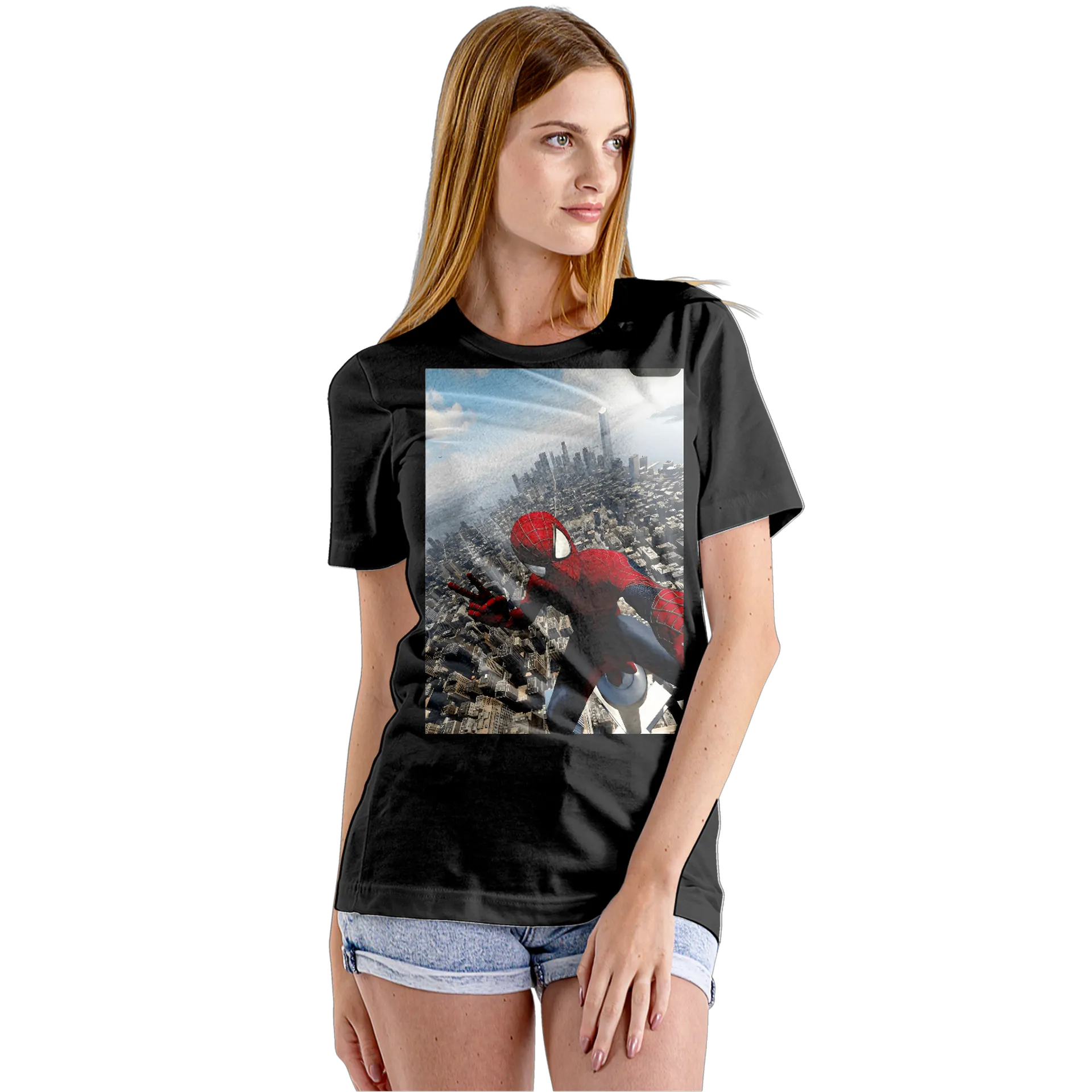 Camiseta Babylook Estampa Homem aranha - Imagem 5