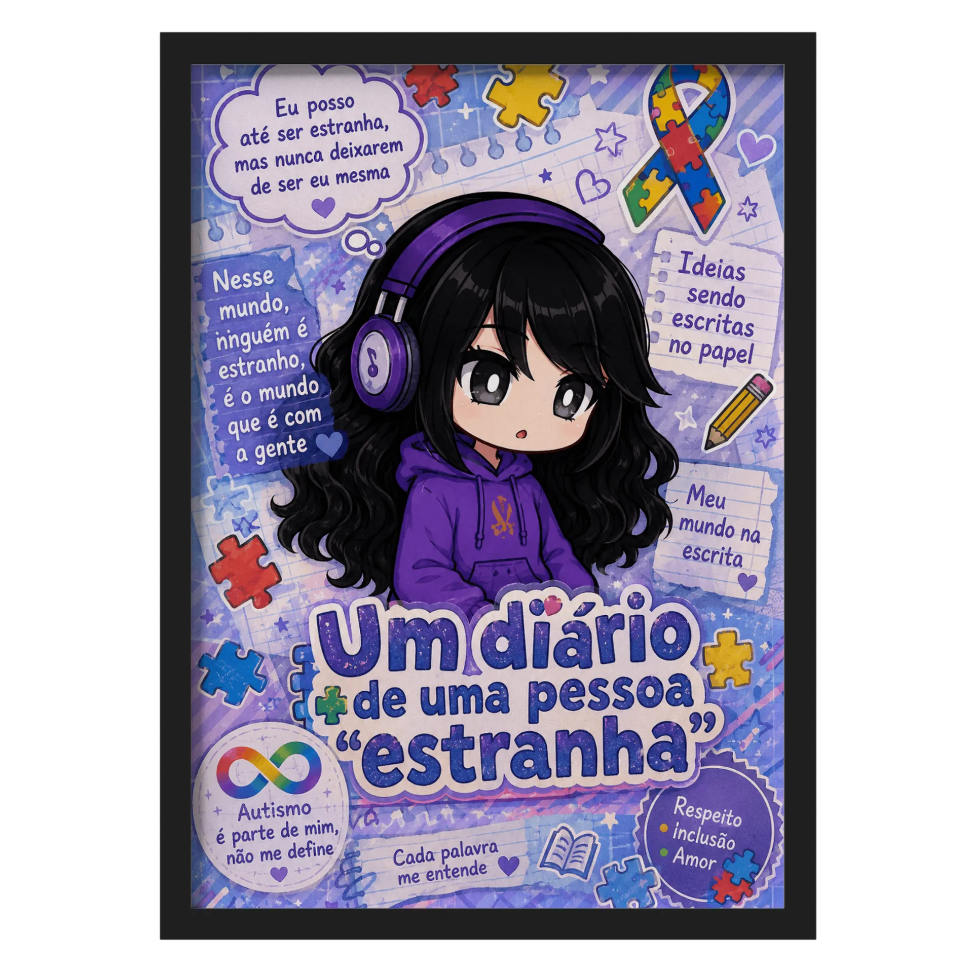 Quadro A3 personalizado da Lili UDDUPE - Imagem 1