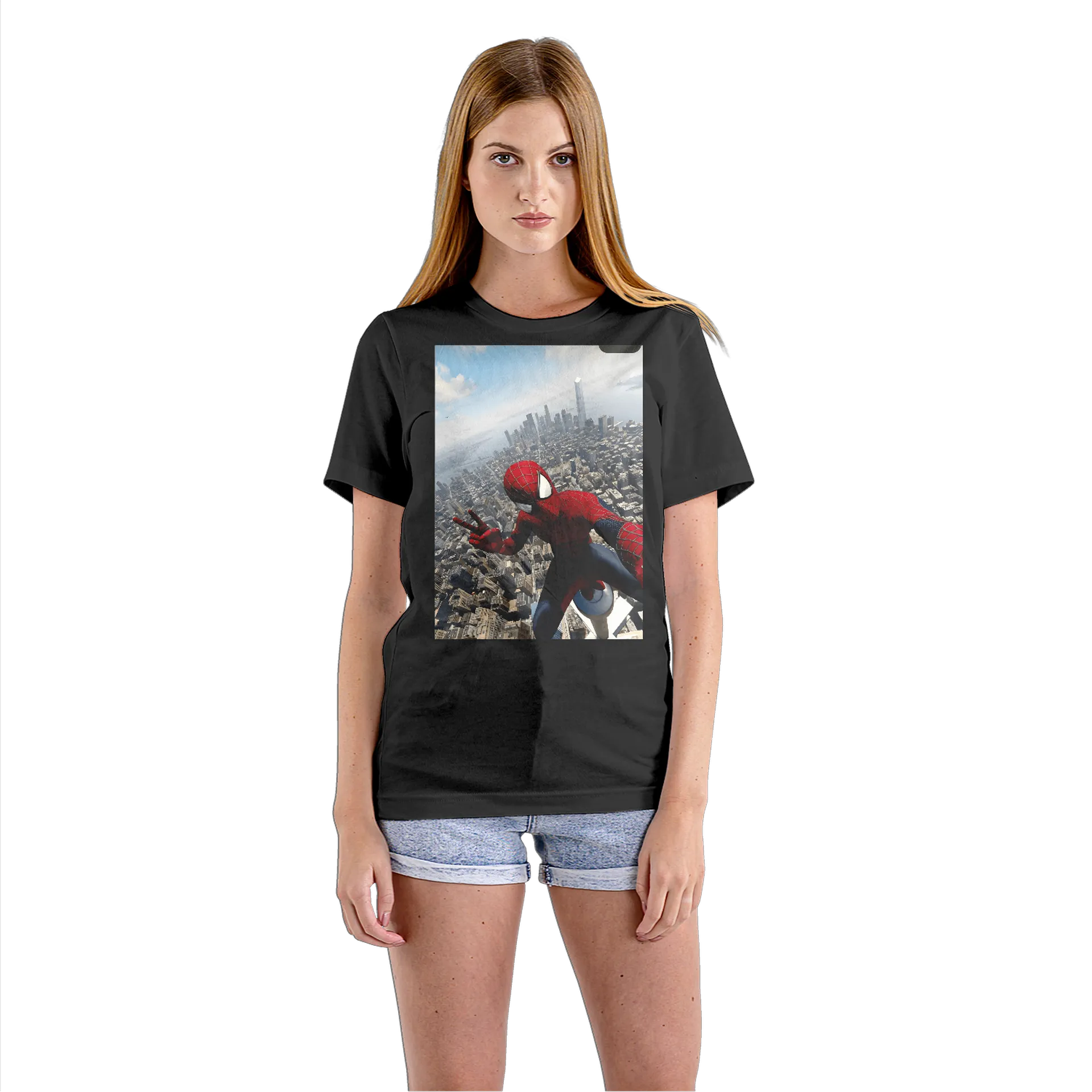 Camiseta Babylook Estampa Homem aranha - Imagem 3