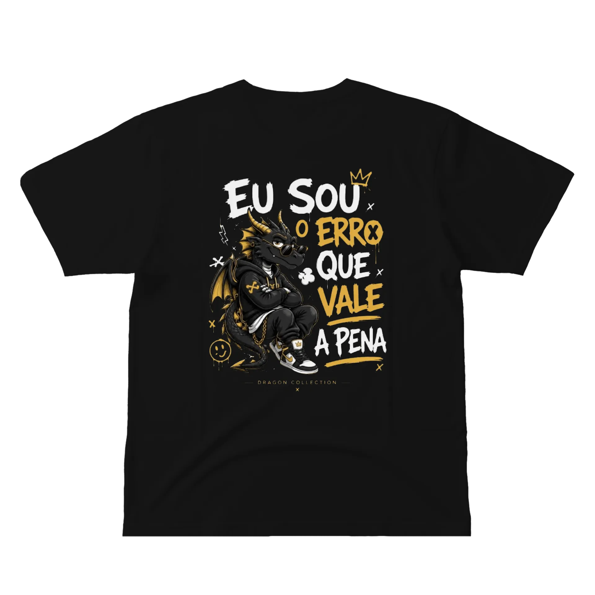 Camiseta Dragão Estilizado 100% Algodão de Alex