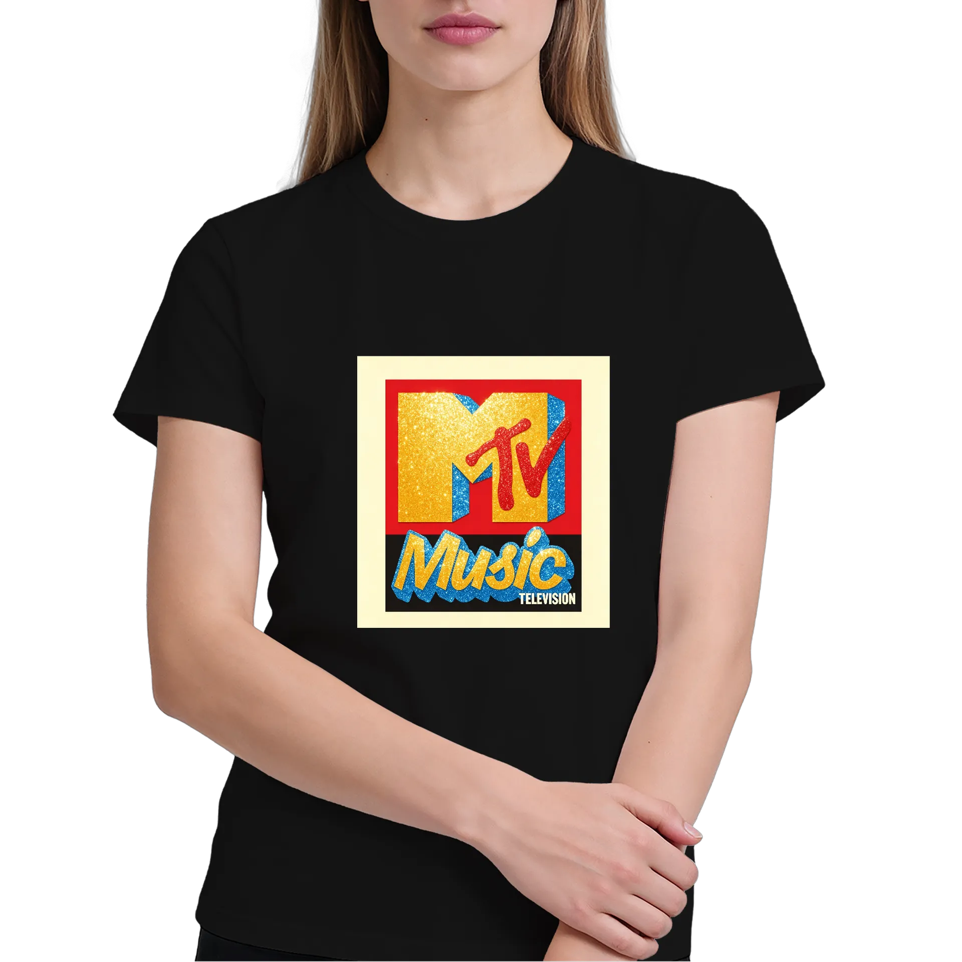 Camiseta Música MTV 100% Algodão Preto - Imagem 3