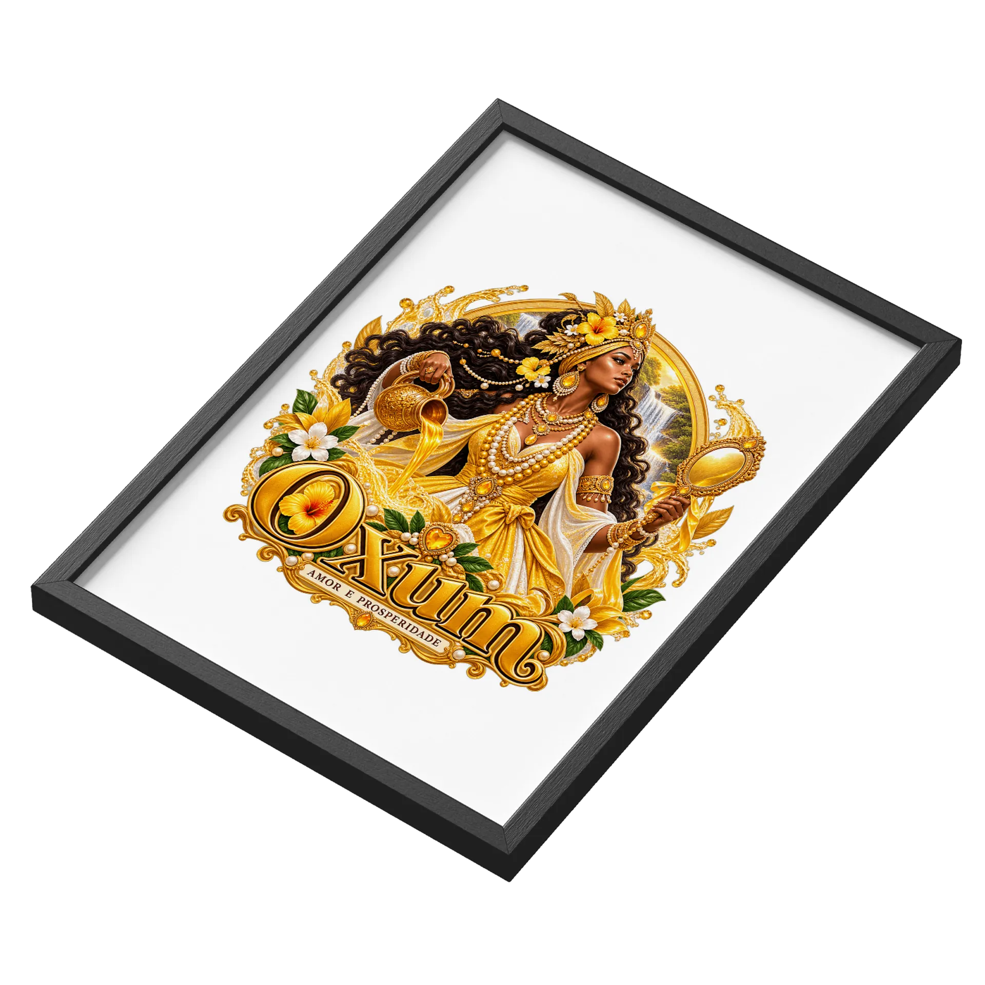 Quadro Oxum Com Vidro - Imagem 3