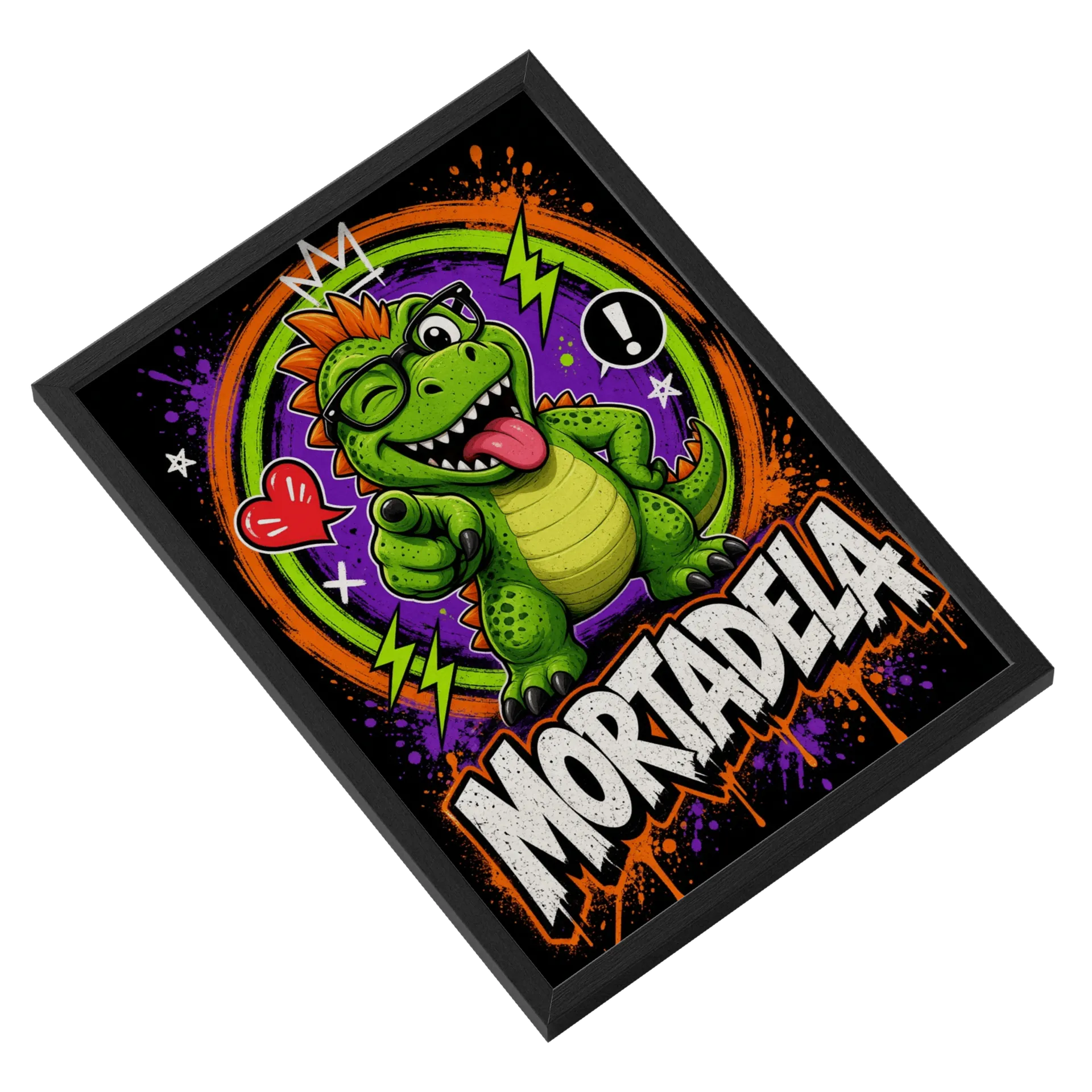 Quadro A3 mortadela personalizado Com Vidro de MortadelaCega — imagem 2 de 3