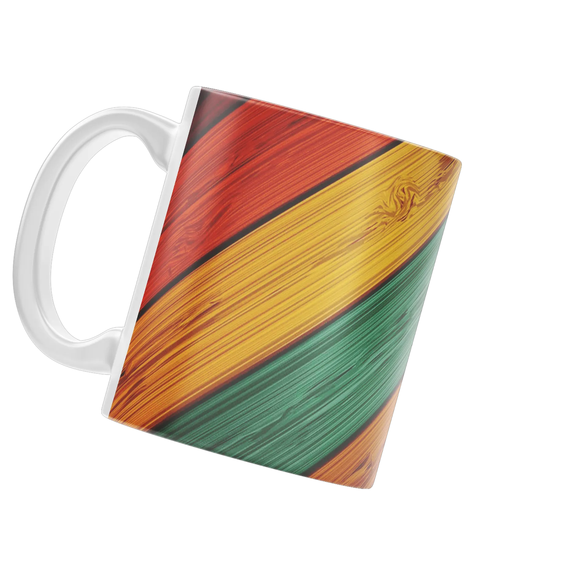 Caneca Cerâmica Estampa Colorida Acrílica 325ml - Imagem 3