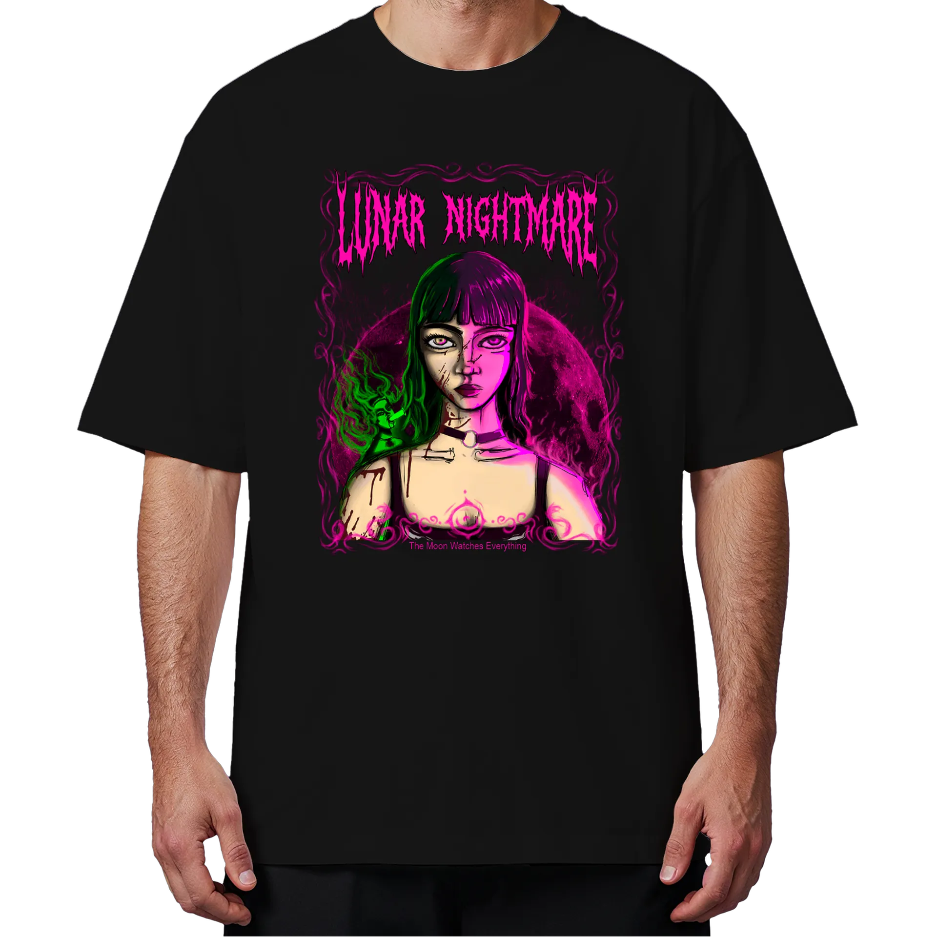 Camiseta Oversized Lunar Nightmare Ketrita - Imagem 4