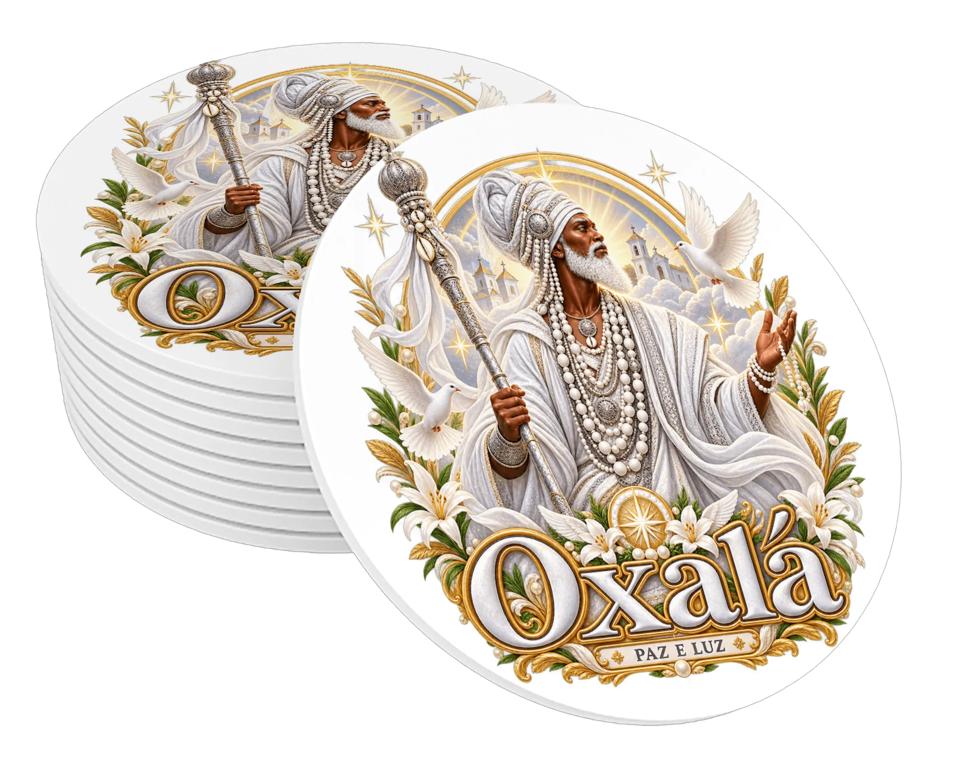 Porta-copo Oxala de Girassol Místico  — imagem 1 de 3