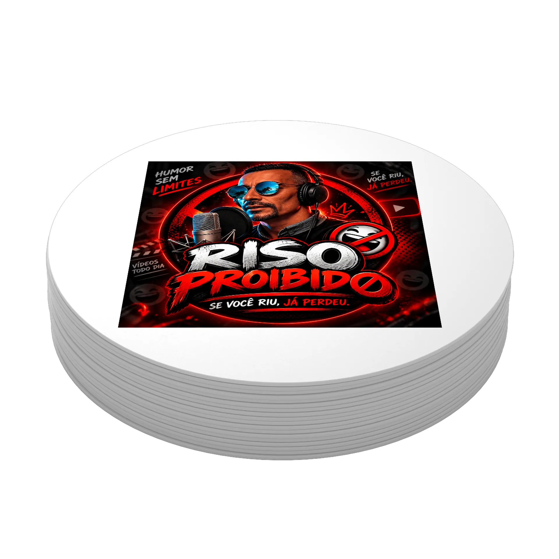 Porta-copo Rádio Proibido MDF - Imagem 3