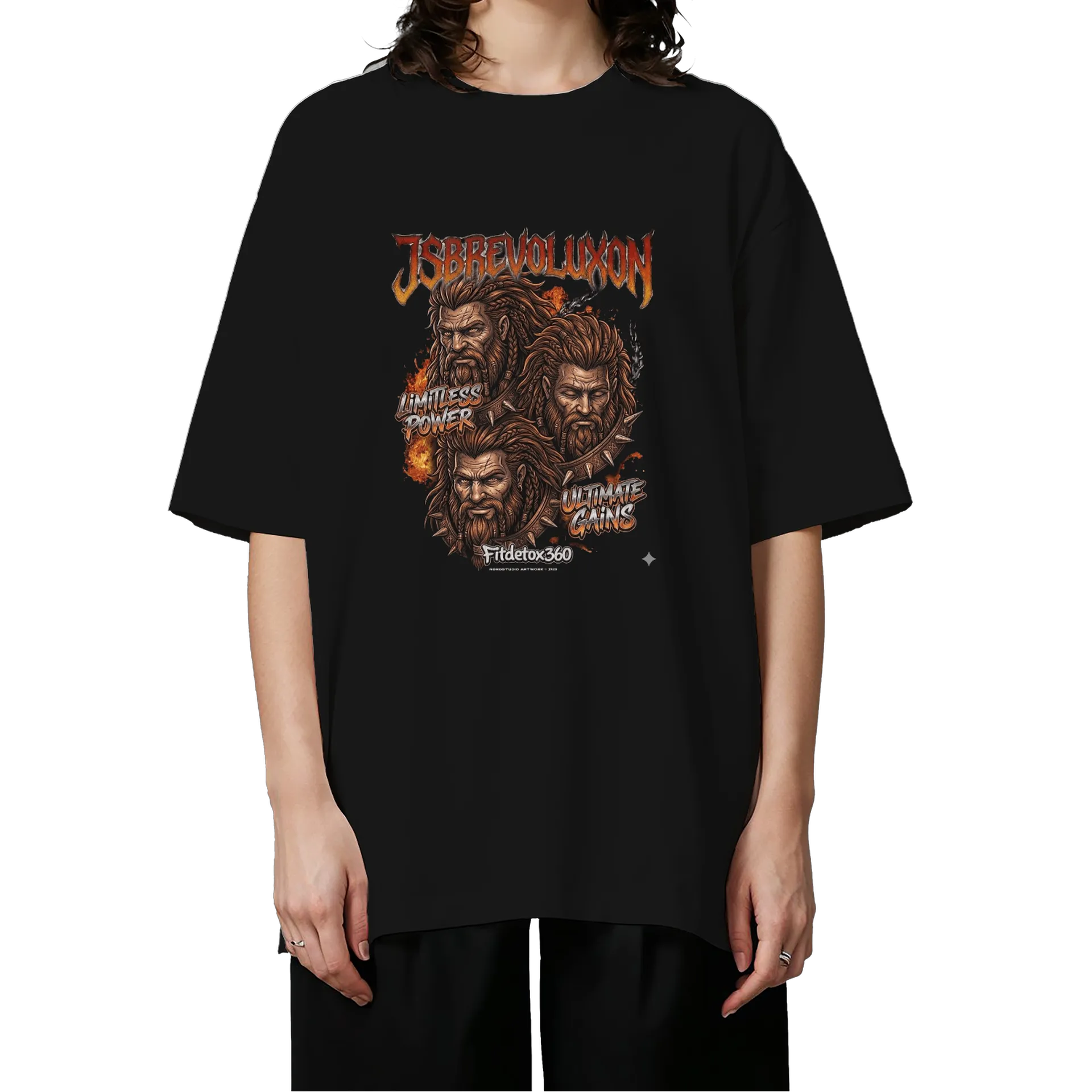 Camiseta Oversized Beast Mode JS - Imagem 3