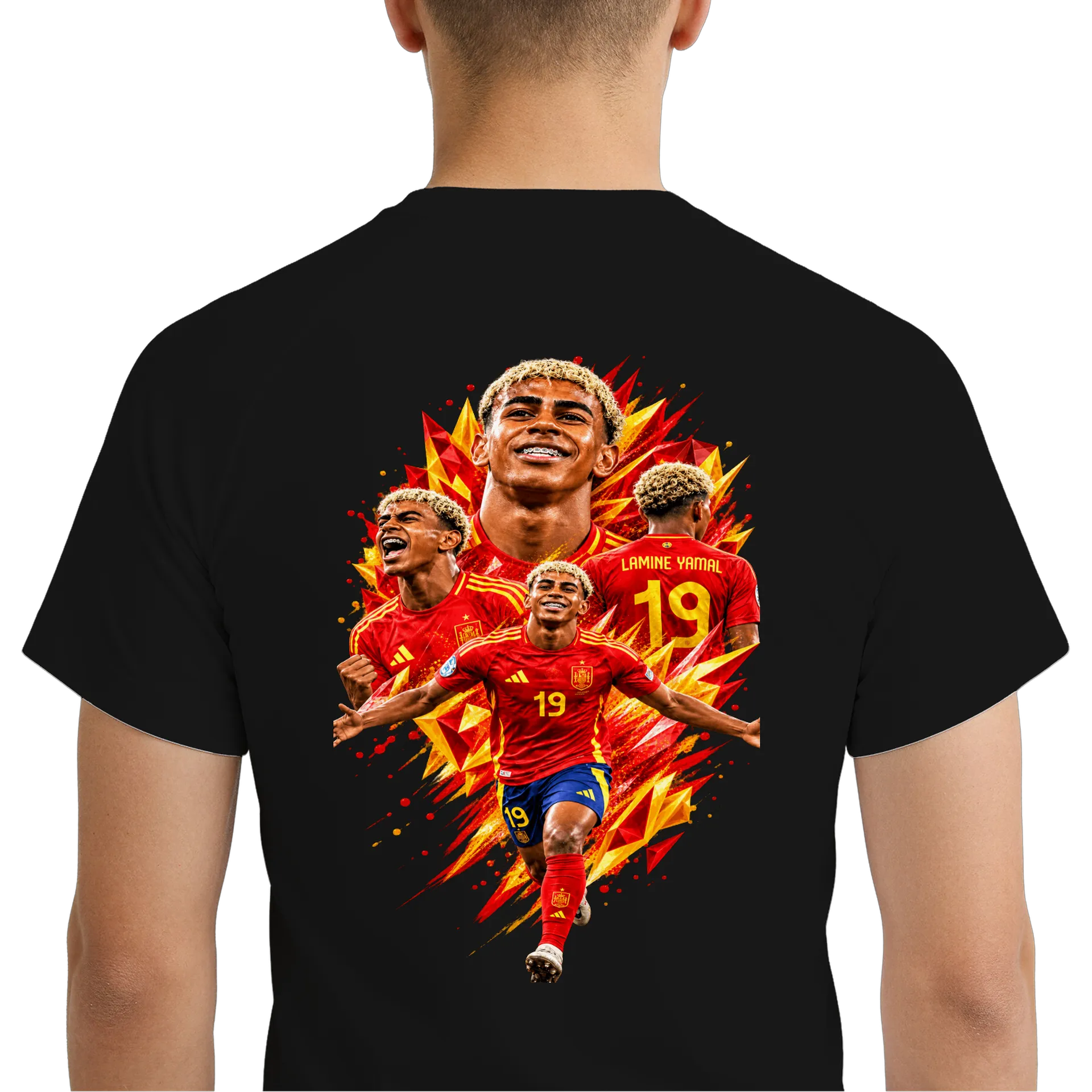 Camiseta Dry Fit Lamine Yamal Futebol Respirável 100% - Imagem 6