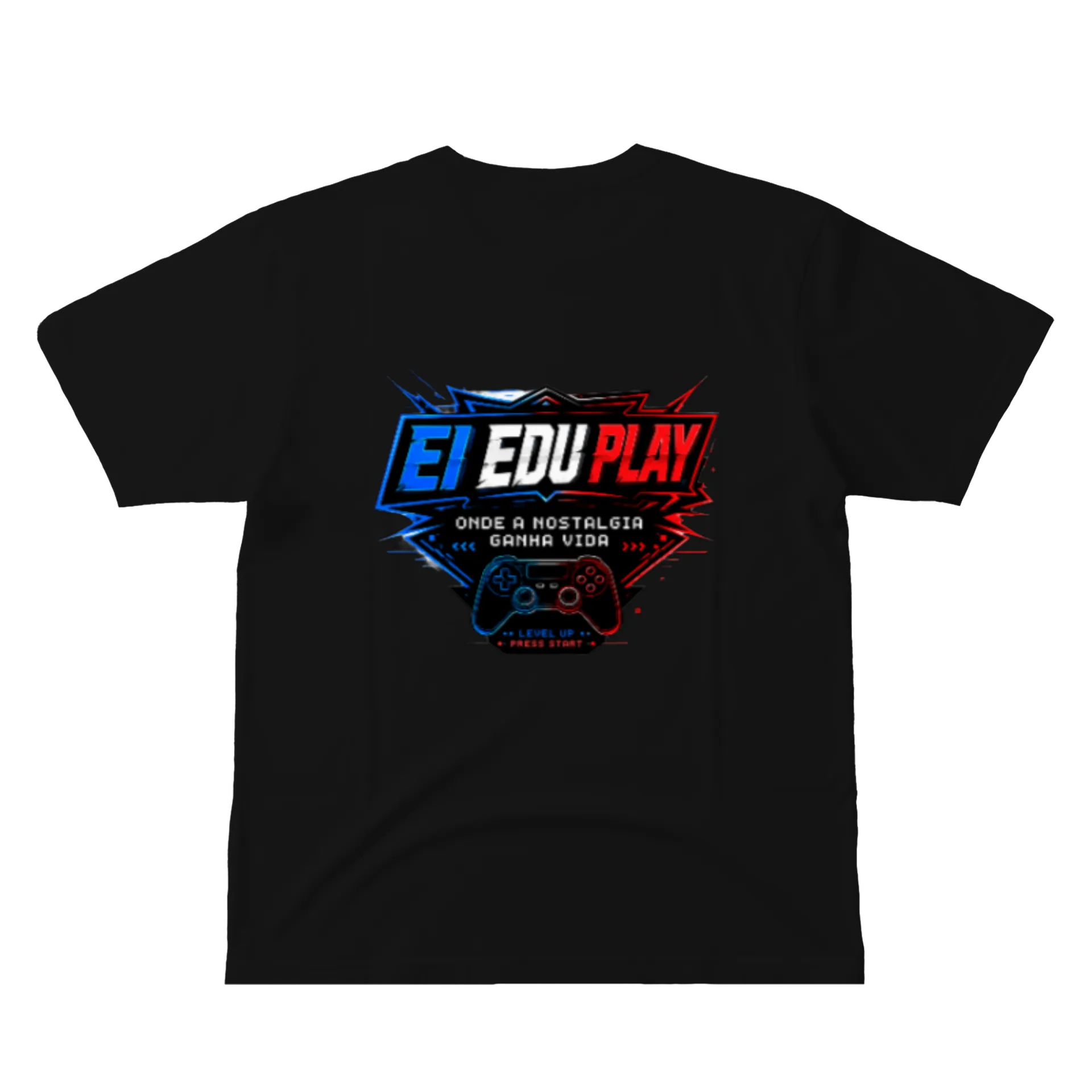 Camiseta Estampa Gamer Edu Play 100% Algodão - Imagem 3