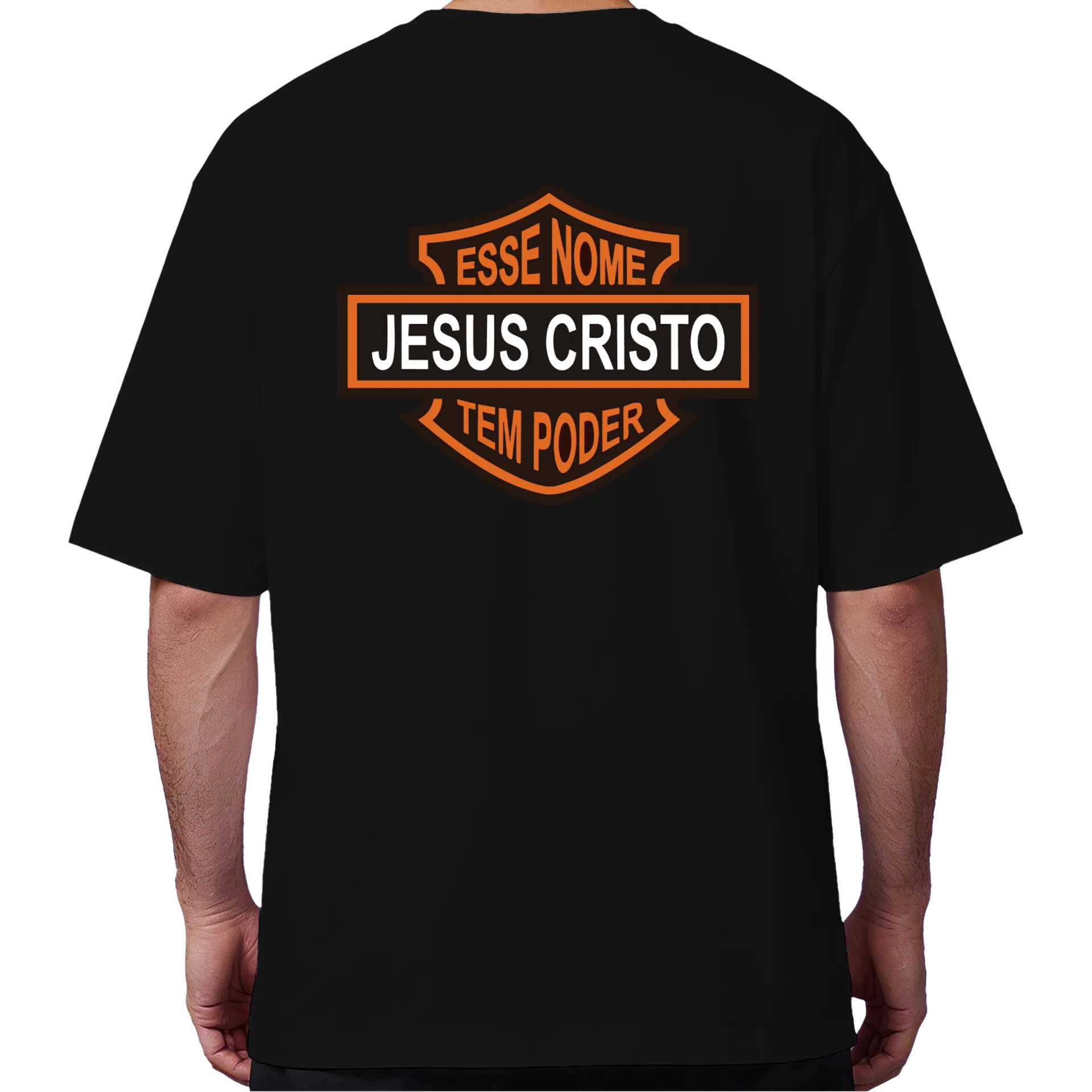 Camiseta Oversized Estampa Jesus Cristo 100% Algodão - Imagem 6