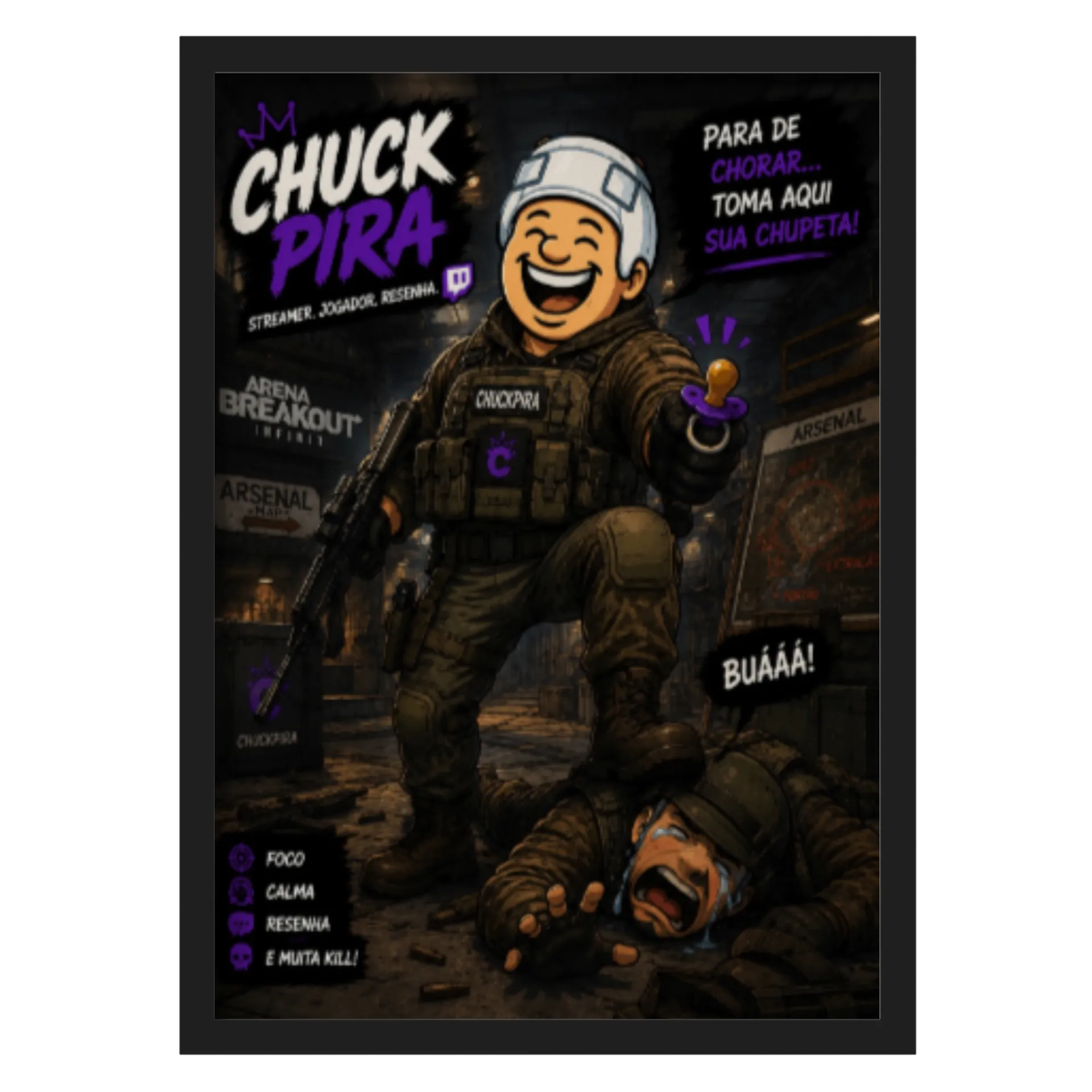 Quadro A3 personalizado de chuckpira