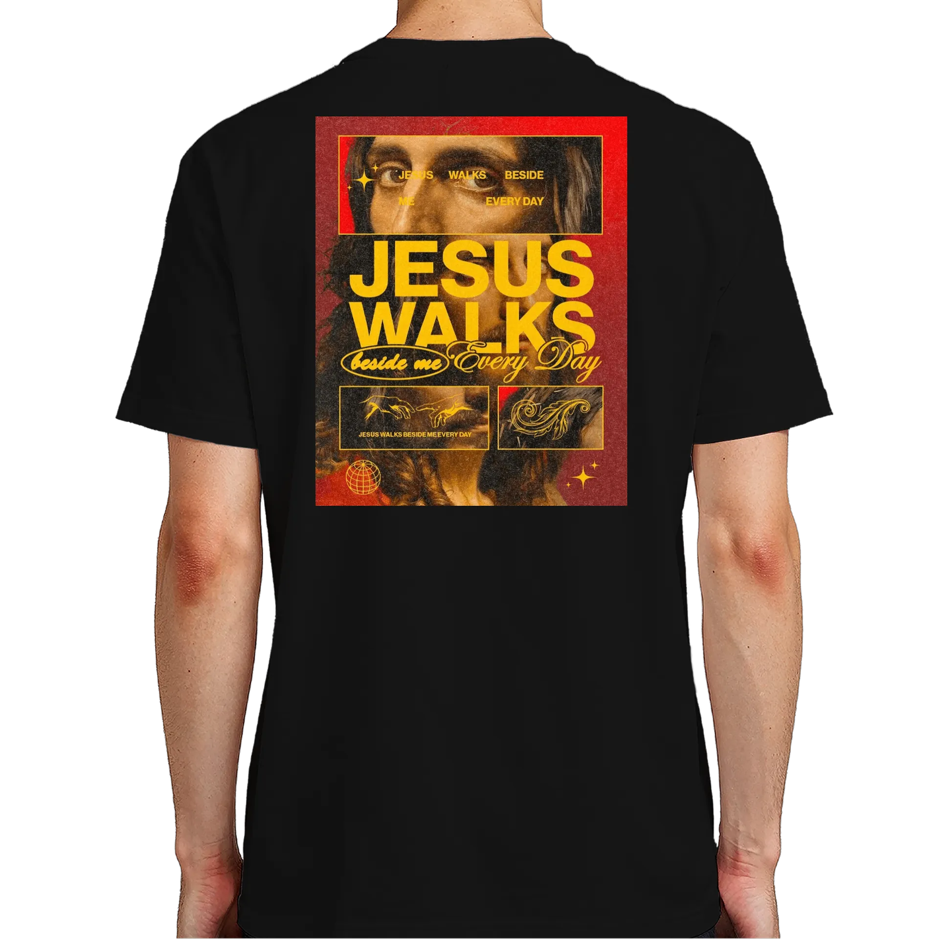 Camiseta Ask God, Trust God 100% Algodão de Teologia Entusiasta — imagem 6 de 6