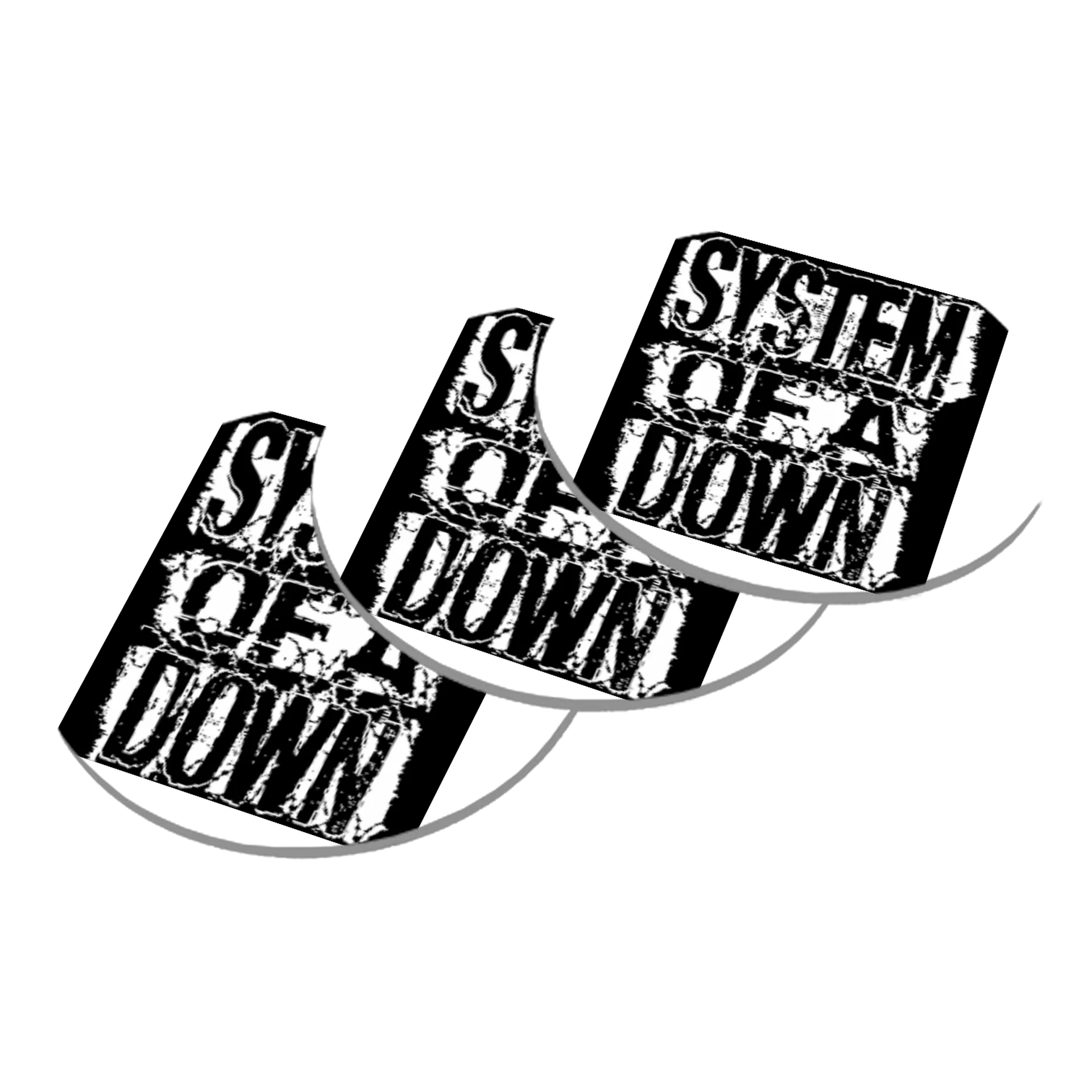 Porta-copo MDF Estampa Tipográfica System of a Down - Imagem 3