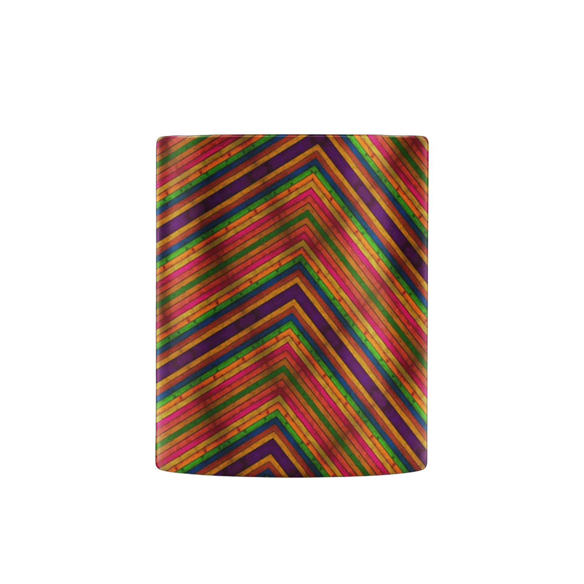 Caneca Porcelana Estampa Geométrica Multicolorida 325ml - Imagem 2