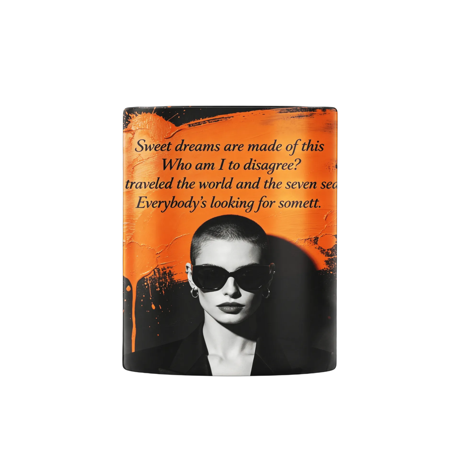 Caneca Estampa Frase Sweet Dreams 325ml - Imagem 1