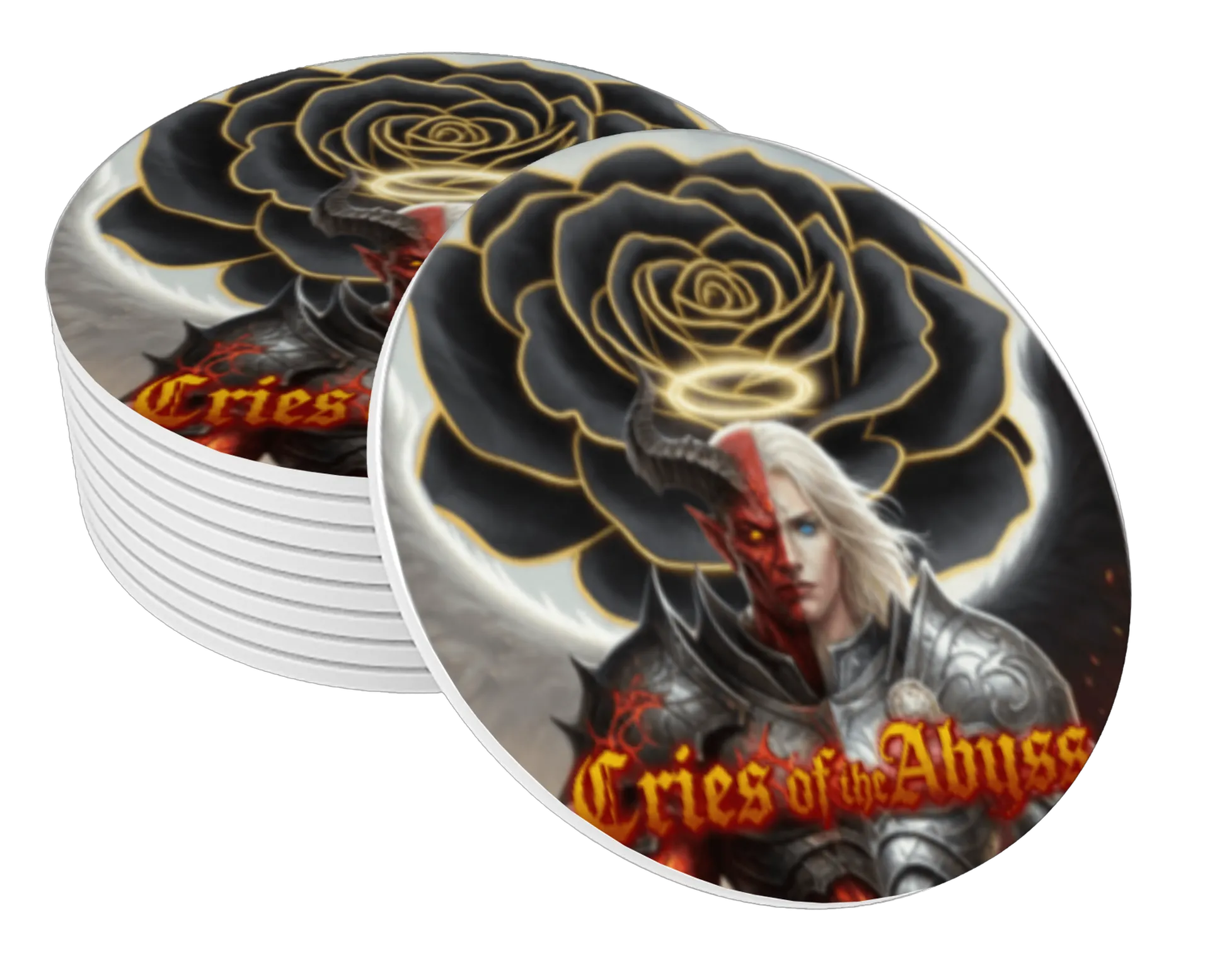 Porta-copos personalizado Banda Cries Of The Abyss  de WILLKOIZUMIGamesEDemos (DarkAngels Designers)