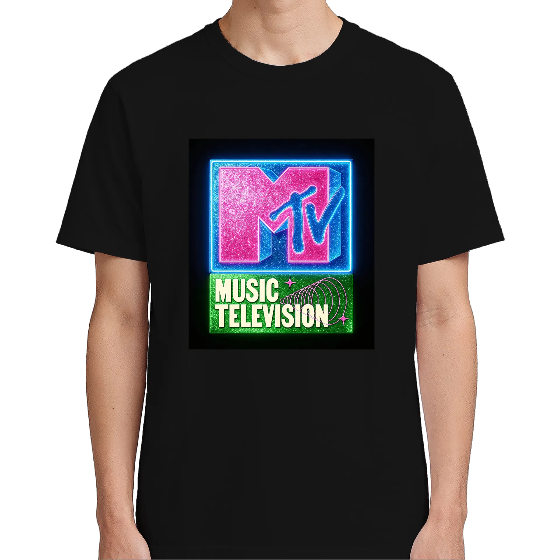 Camiseta Neon Music Television 100% Algodão - Imagem 4