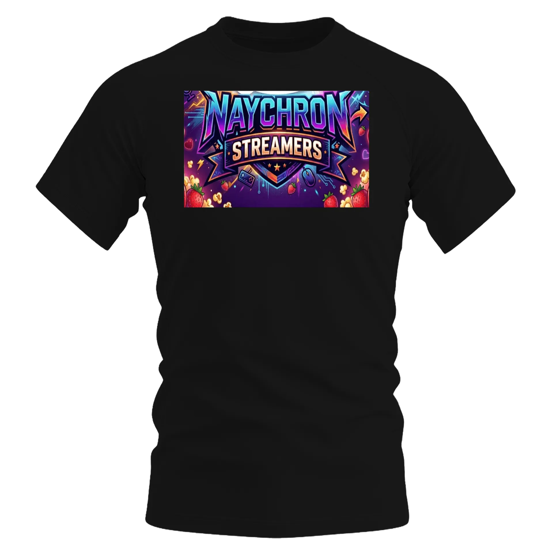 Camiseta Dry Fit Logo Naychron Streamers Colorido Gamer - Imagem 1