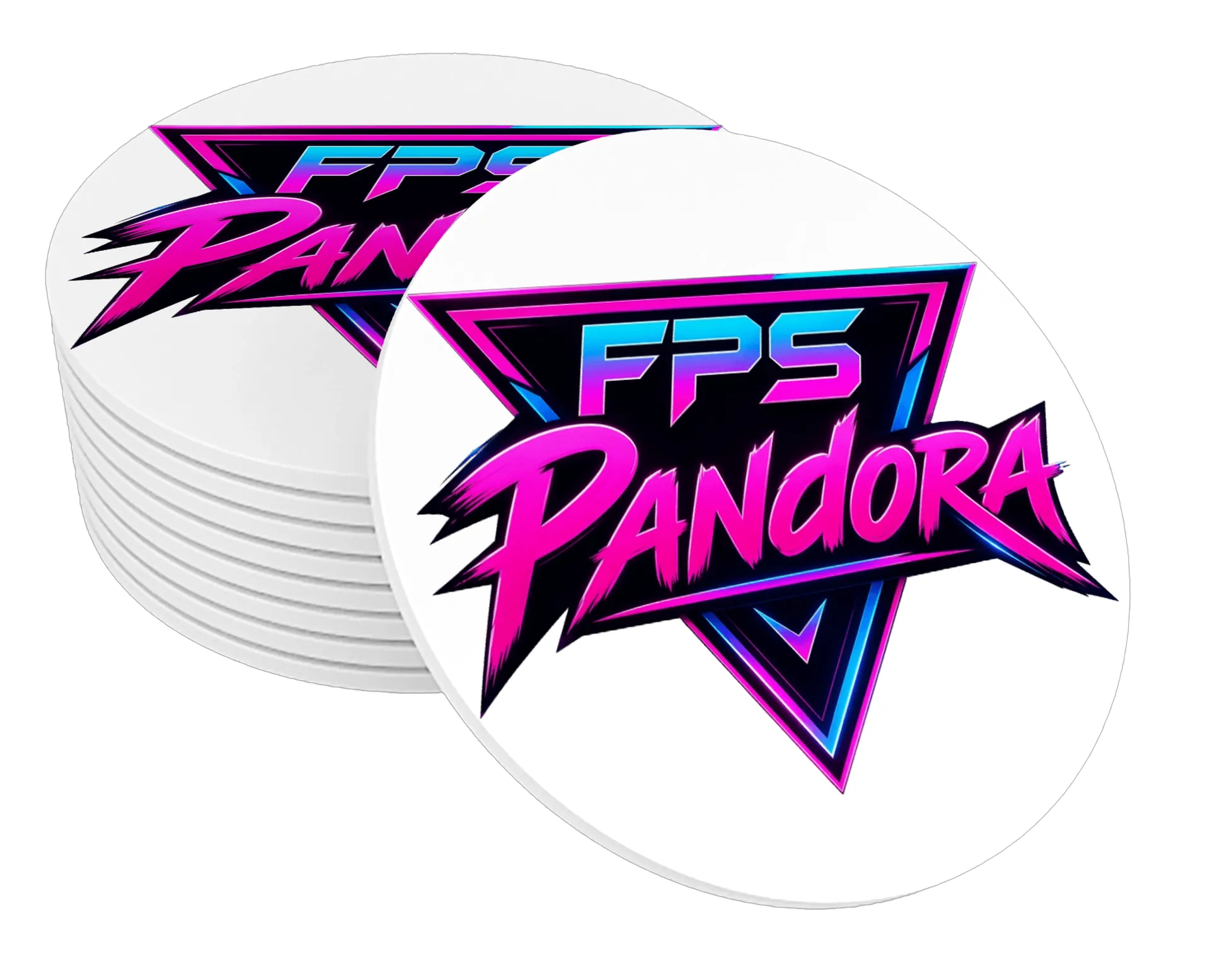 Porta-copo Panda Panda Neon MDF - Imagem 1
