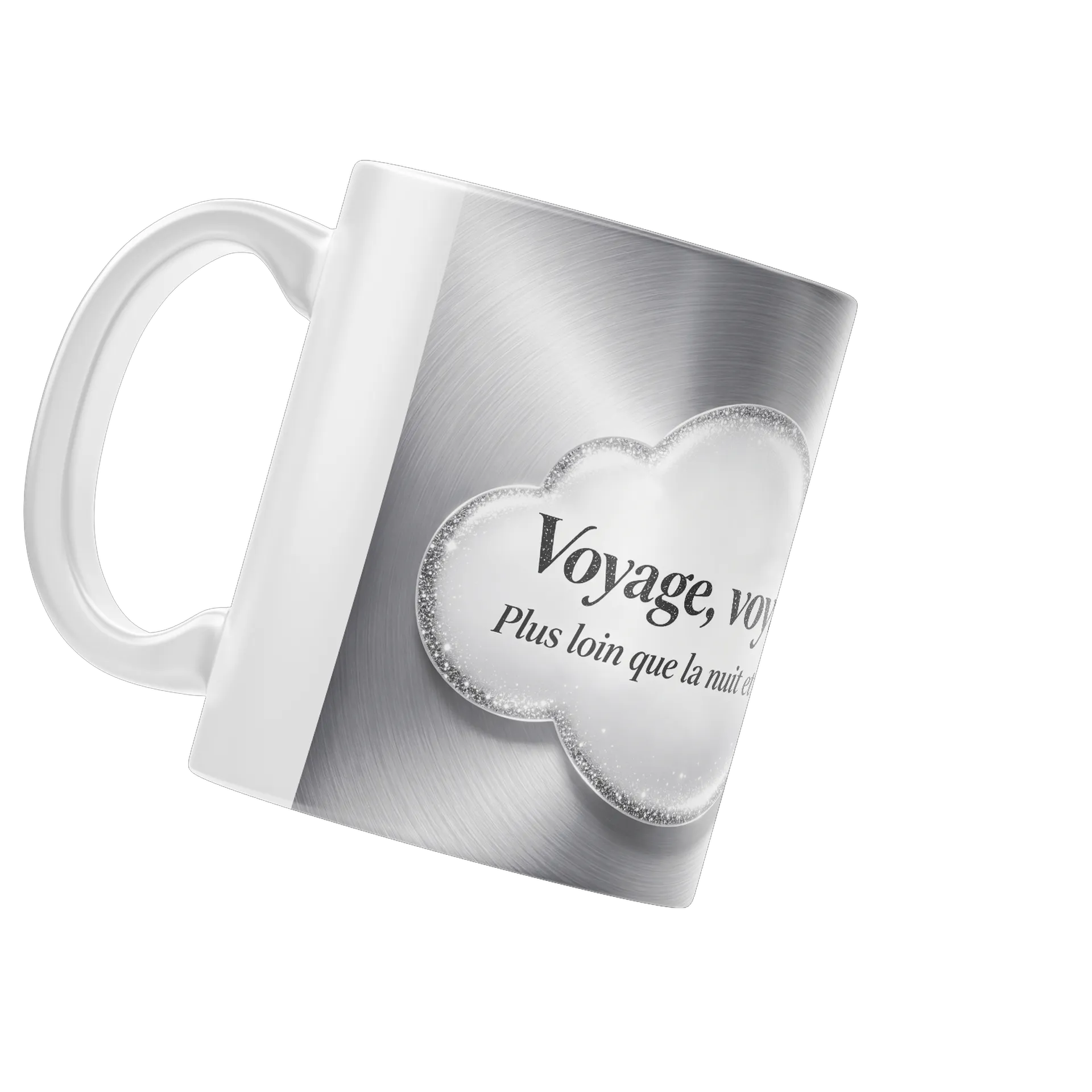 Caneca Porcelana Voyage Frases 325ml - Imagem 3