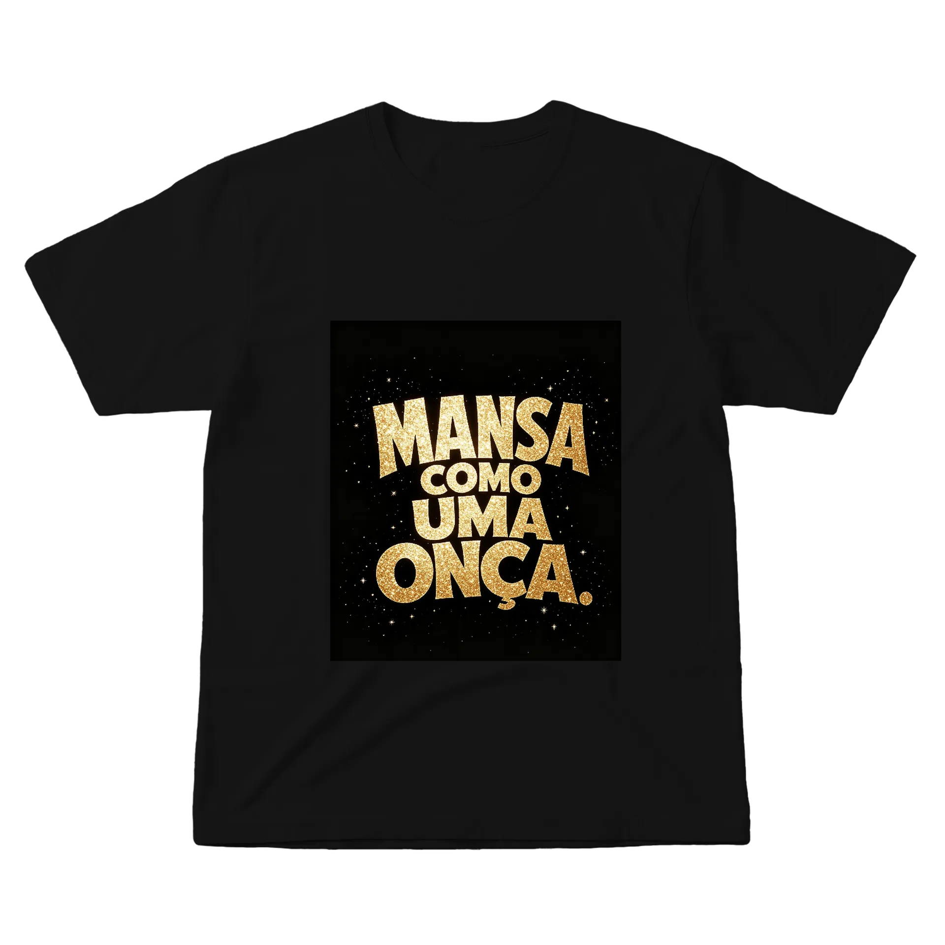 Camiseta Menza Como Onça 100% Algodão - Imagem 1