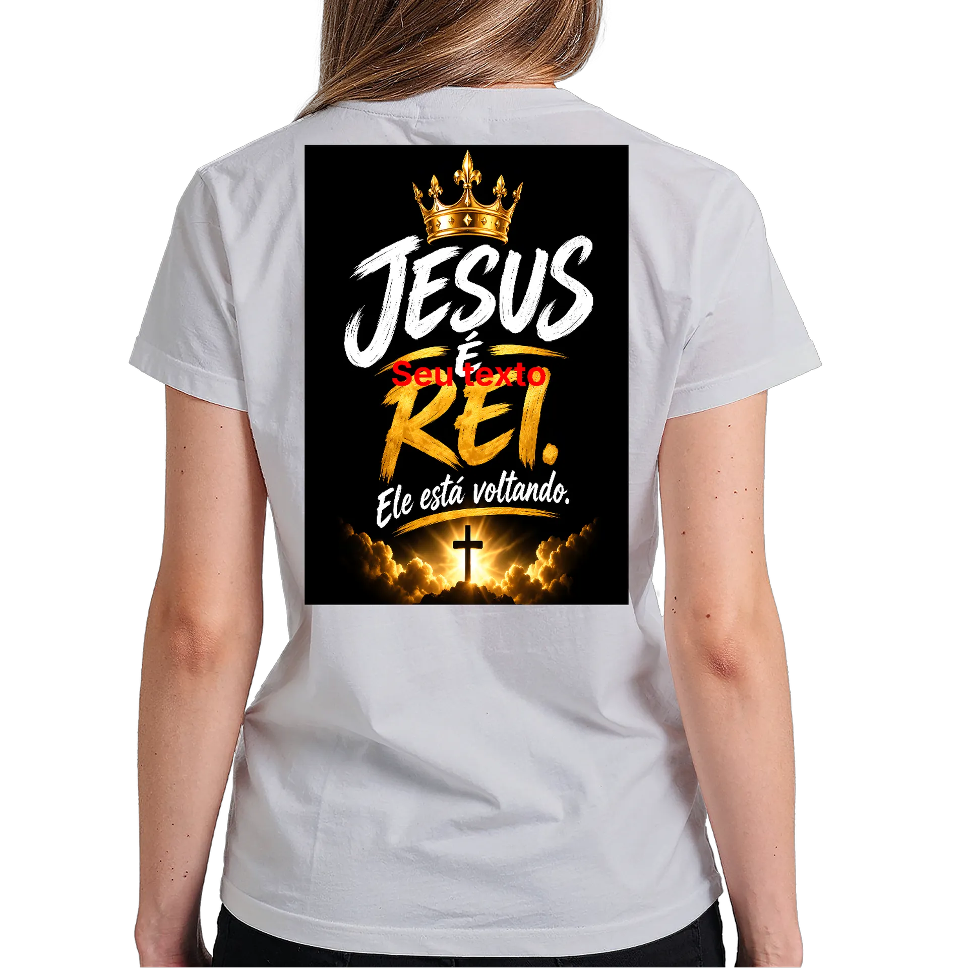 Camiseta patriota Vermelho 100% Algodão - Imagem 5