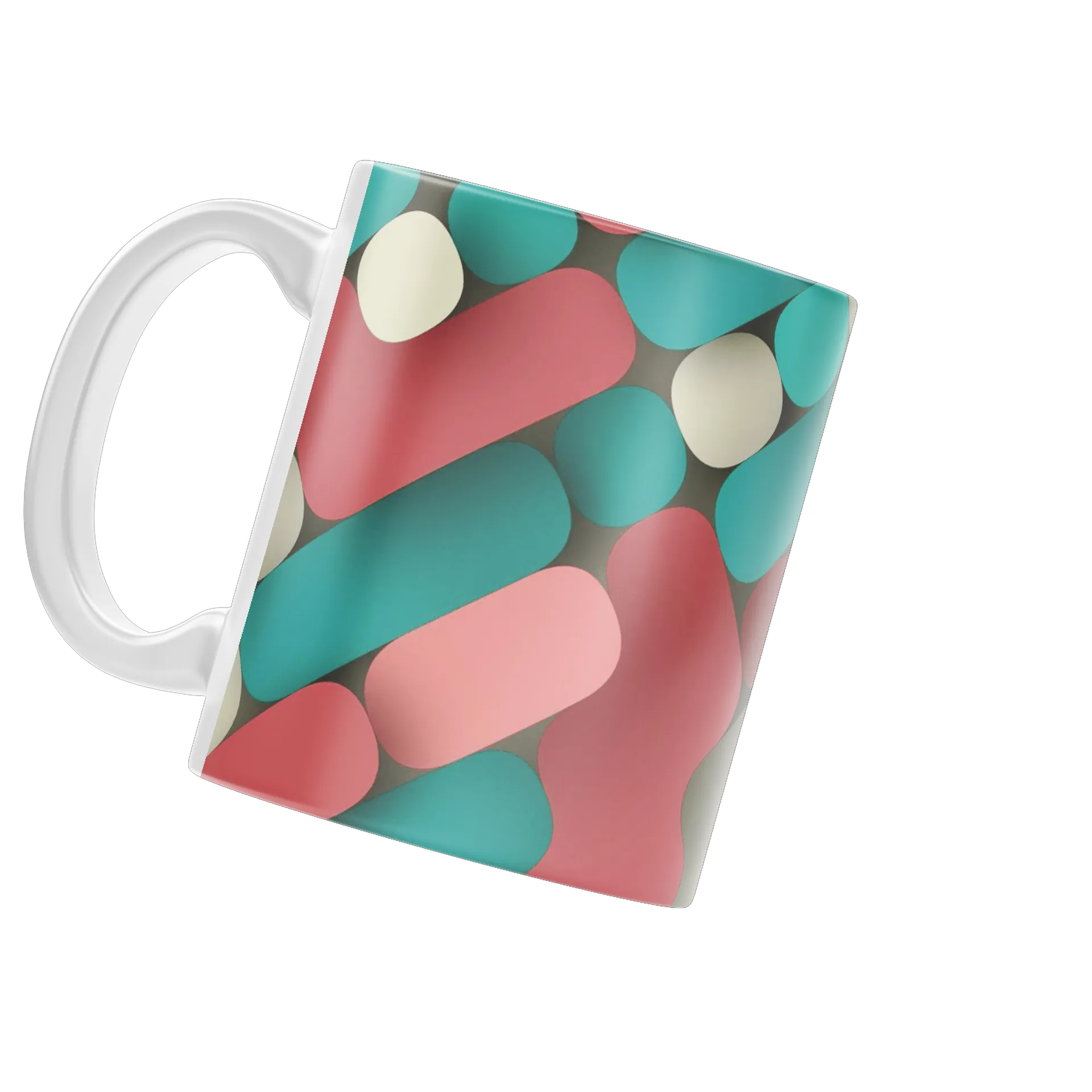 Caneca Impressão Abstrata Colorida 325ml - Imagem 3