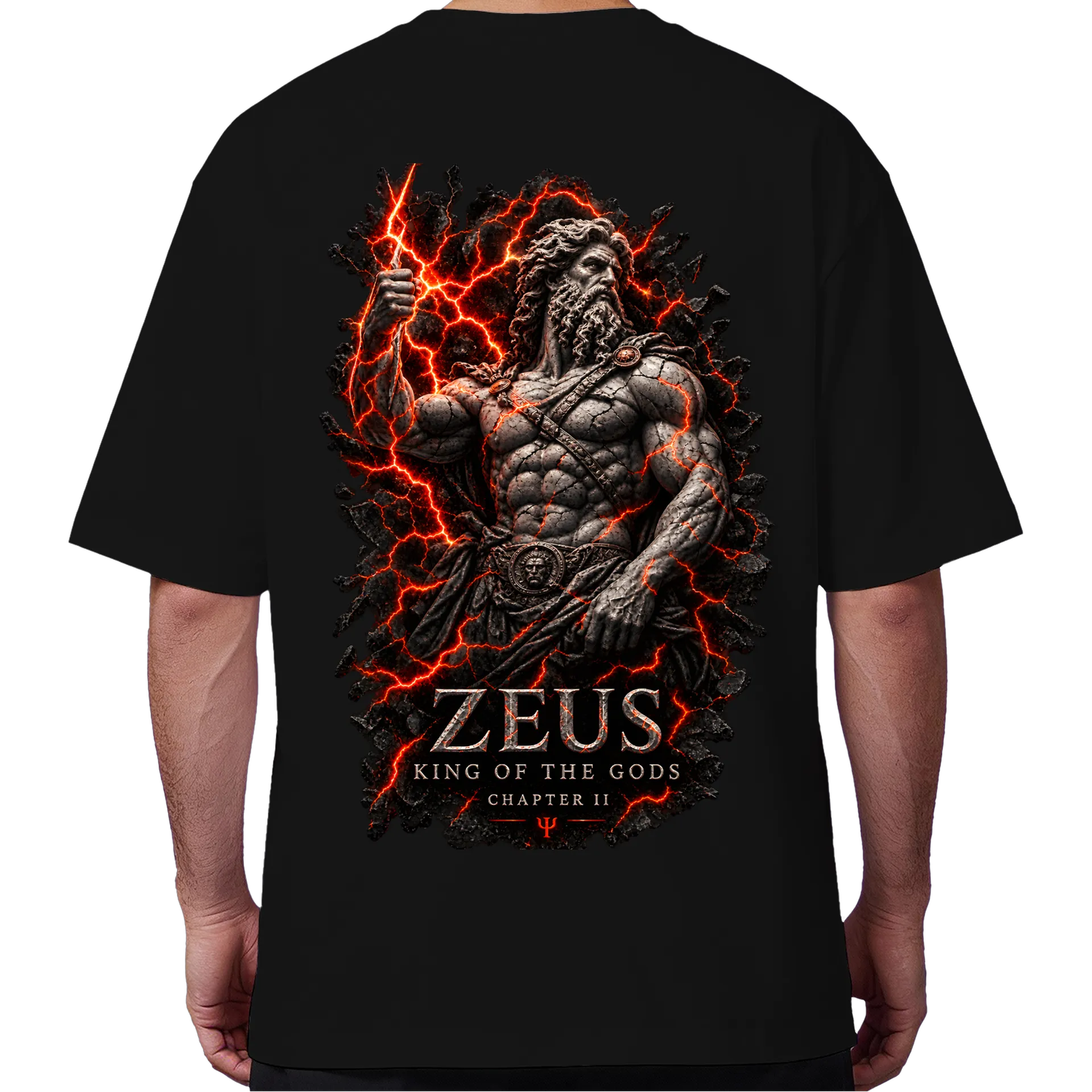 Camiseta Oversized Zeus Rei dos Deuses  - Imagem 1