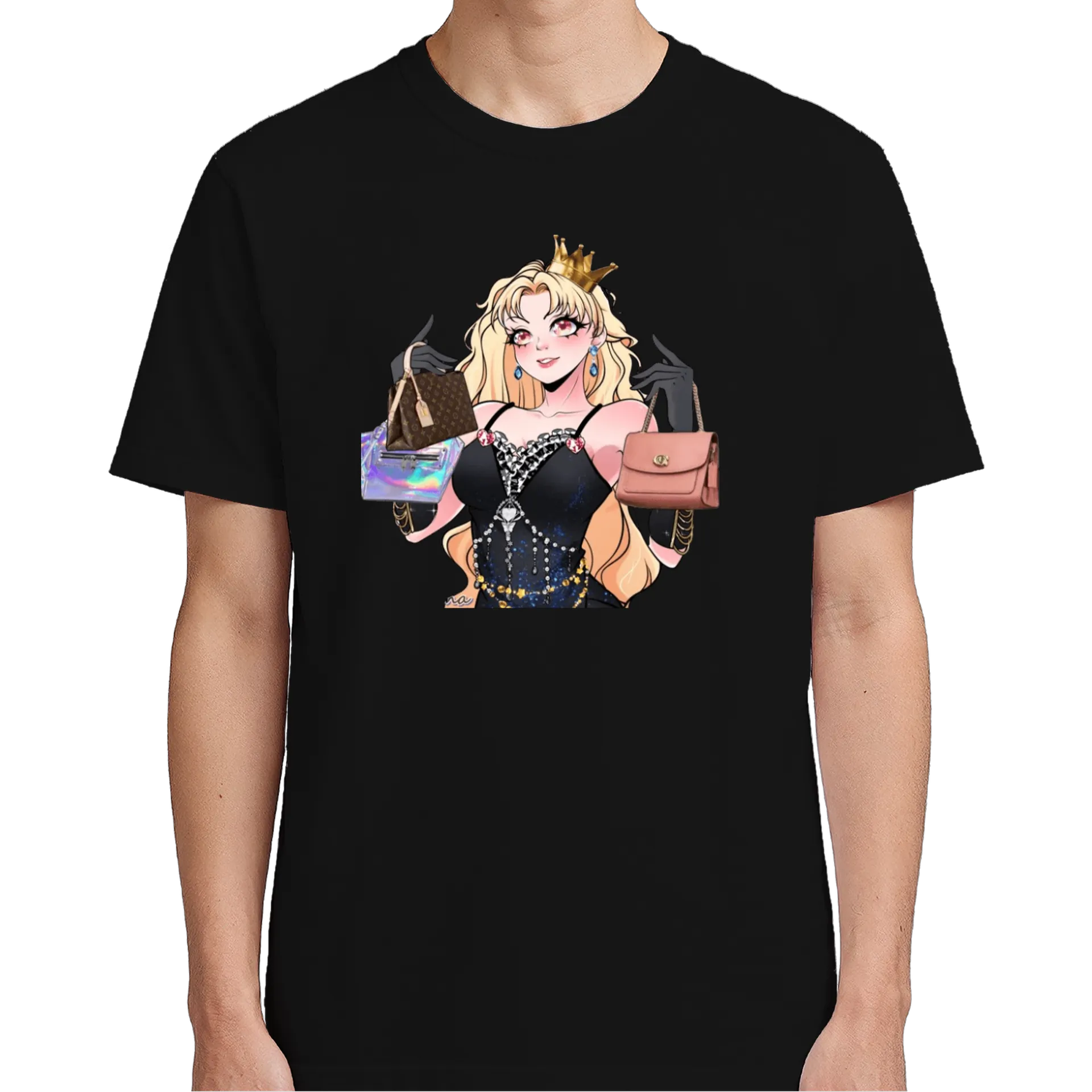 Camiseta Princesa Glamurosa 100% Algodão de Lady Siam — imagem 4 de 6