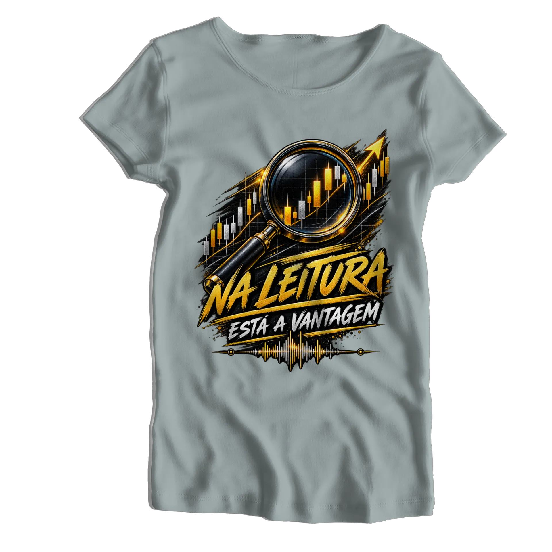 Camiseta Babylook Na Leitura 100% Algodão - Imagem 1