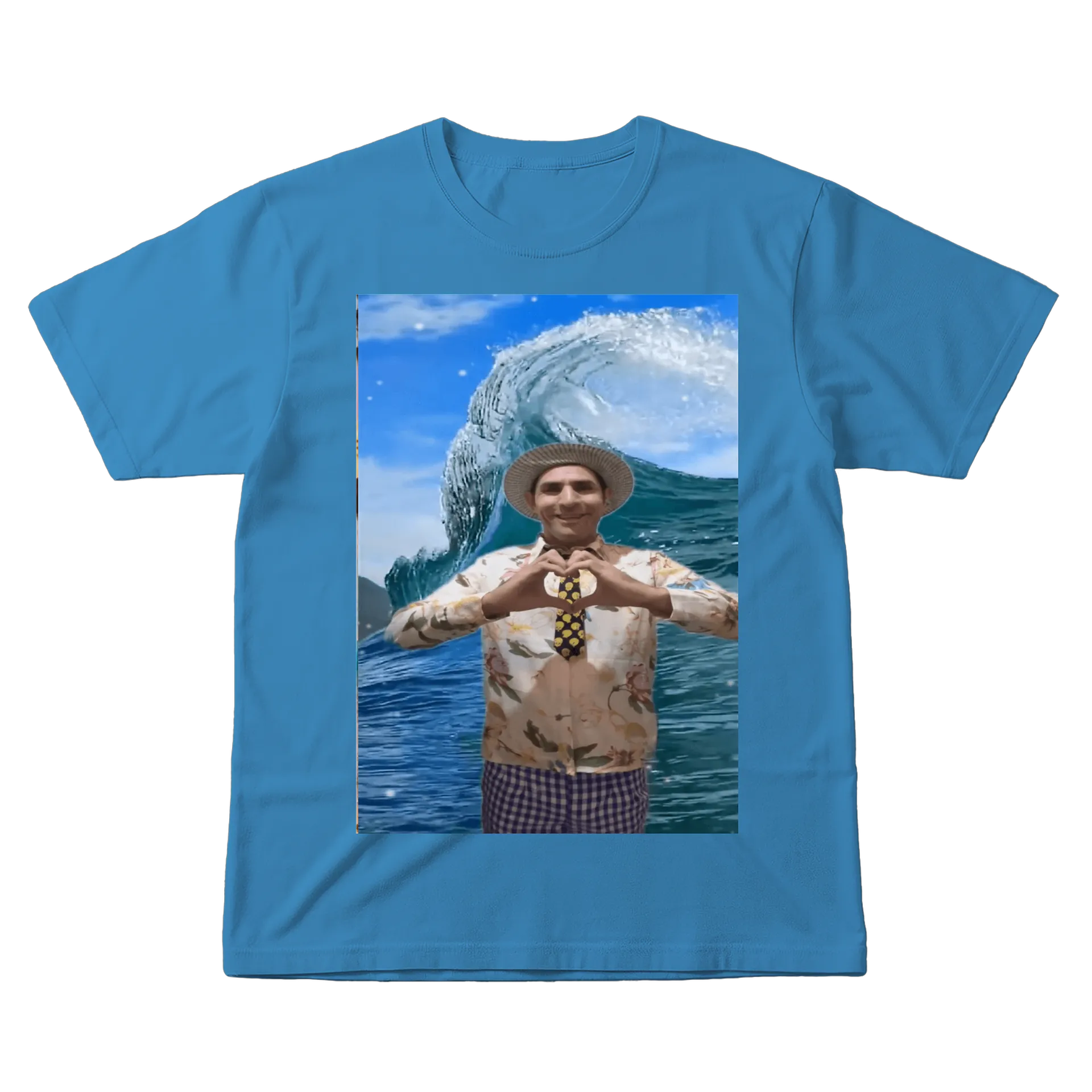 Camiseta Estampa Praia Pôr do Sol 100% Algodão de cleodearaujo