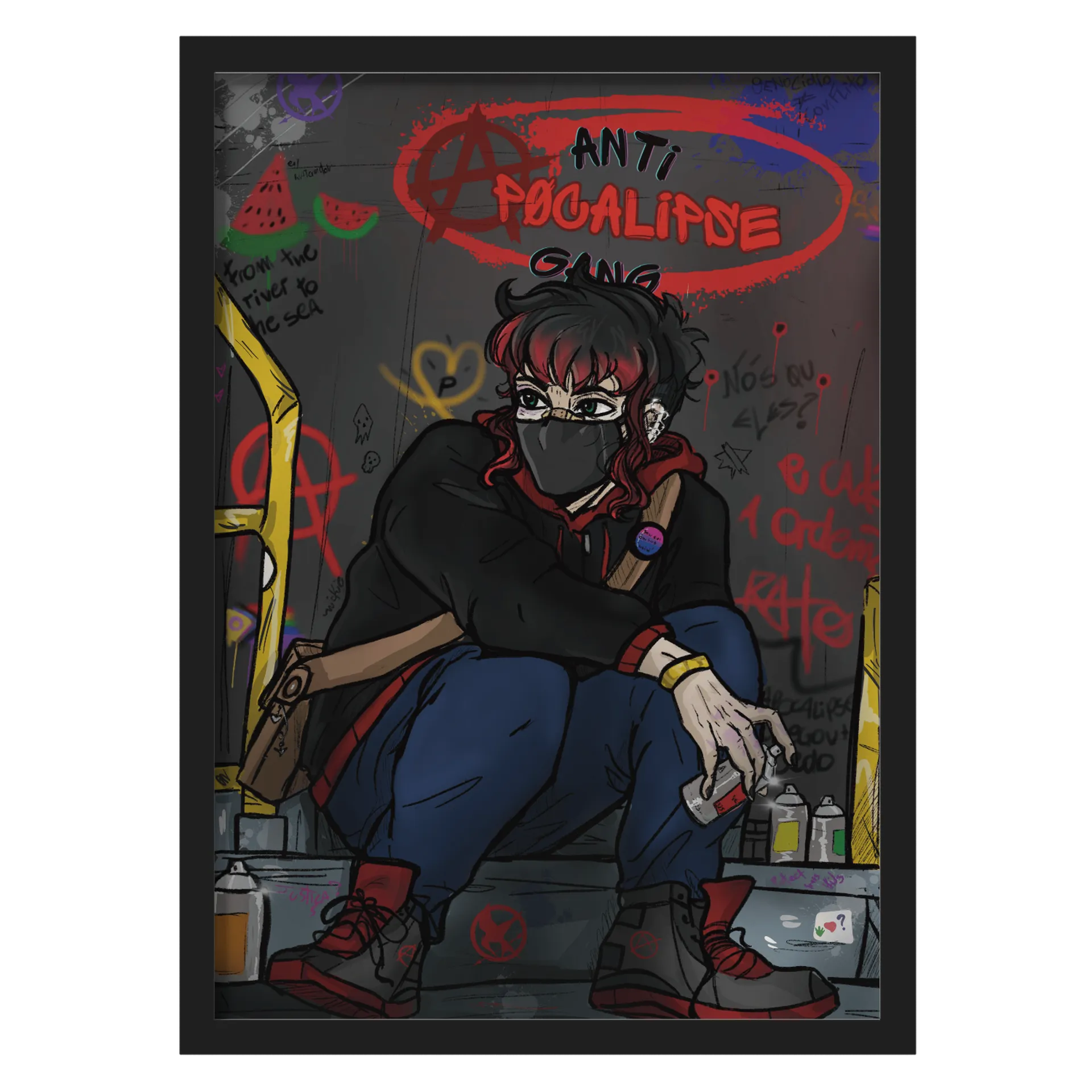 Quadro A3 ANTI APOCALIPSE GANG - Imagem 1