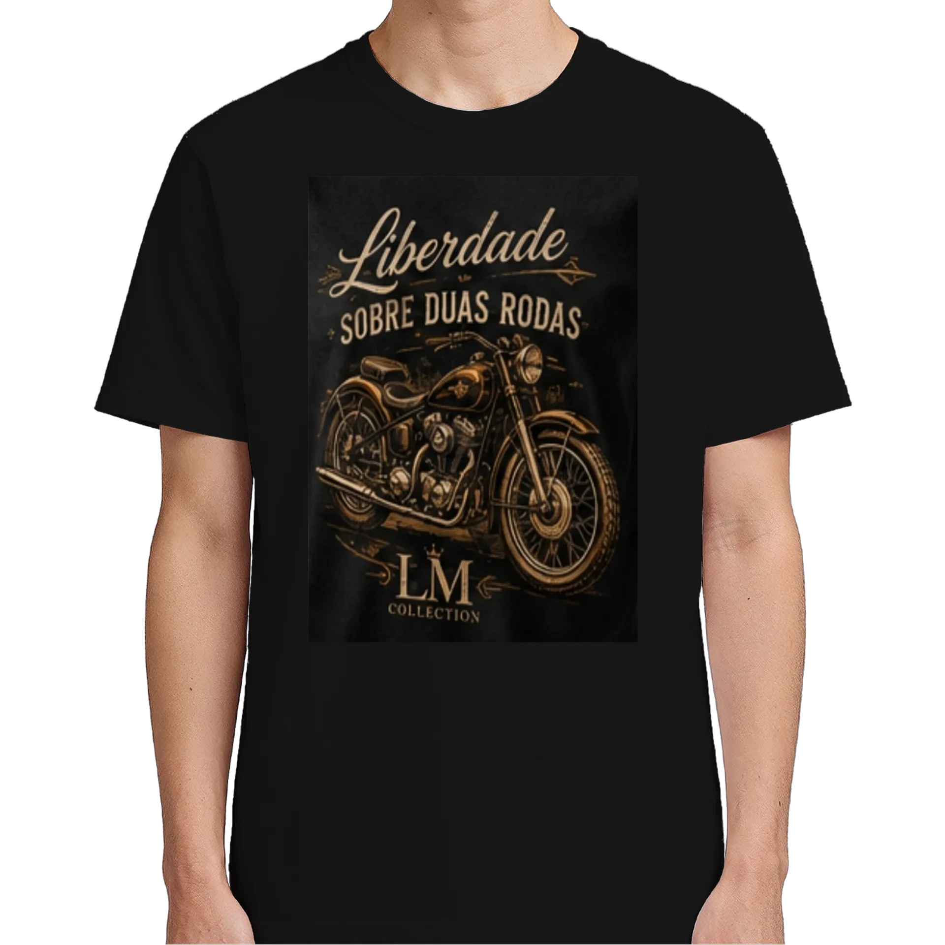 Camiseta Liberdade Sobre Duas Rodas 100% Algodão - Imagem 5
