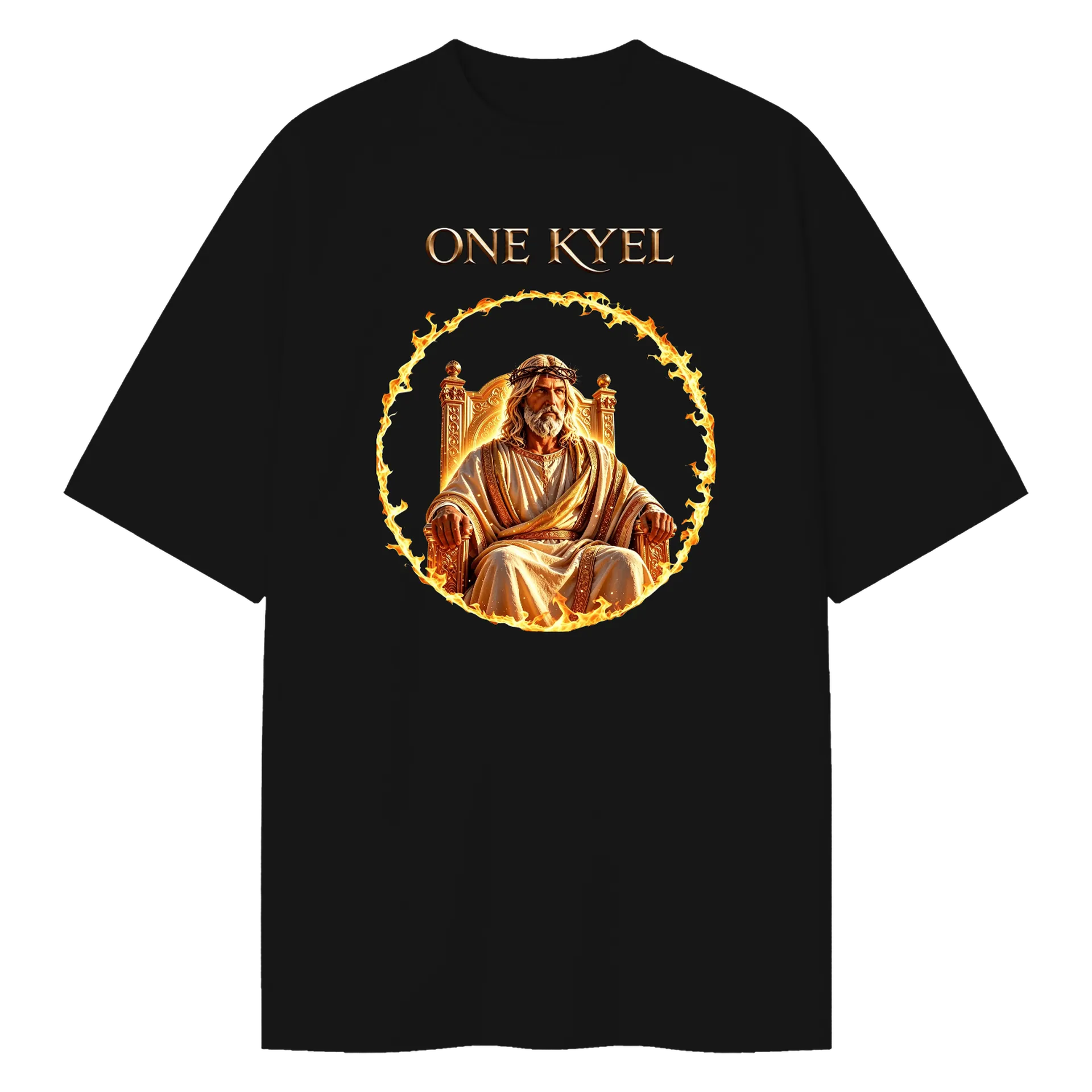 Camiseta Oversized Estampa Logotipo One Kyel 100% Algodão de One Kyel