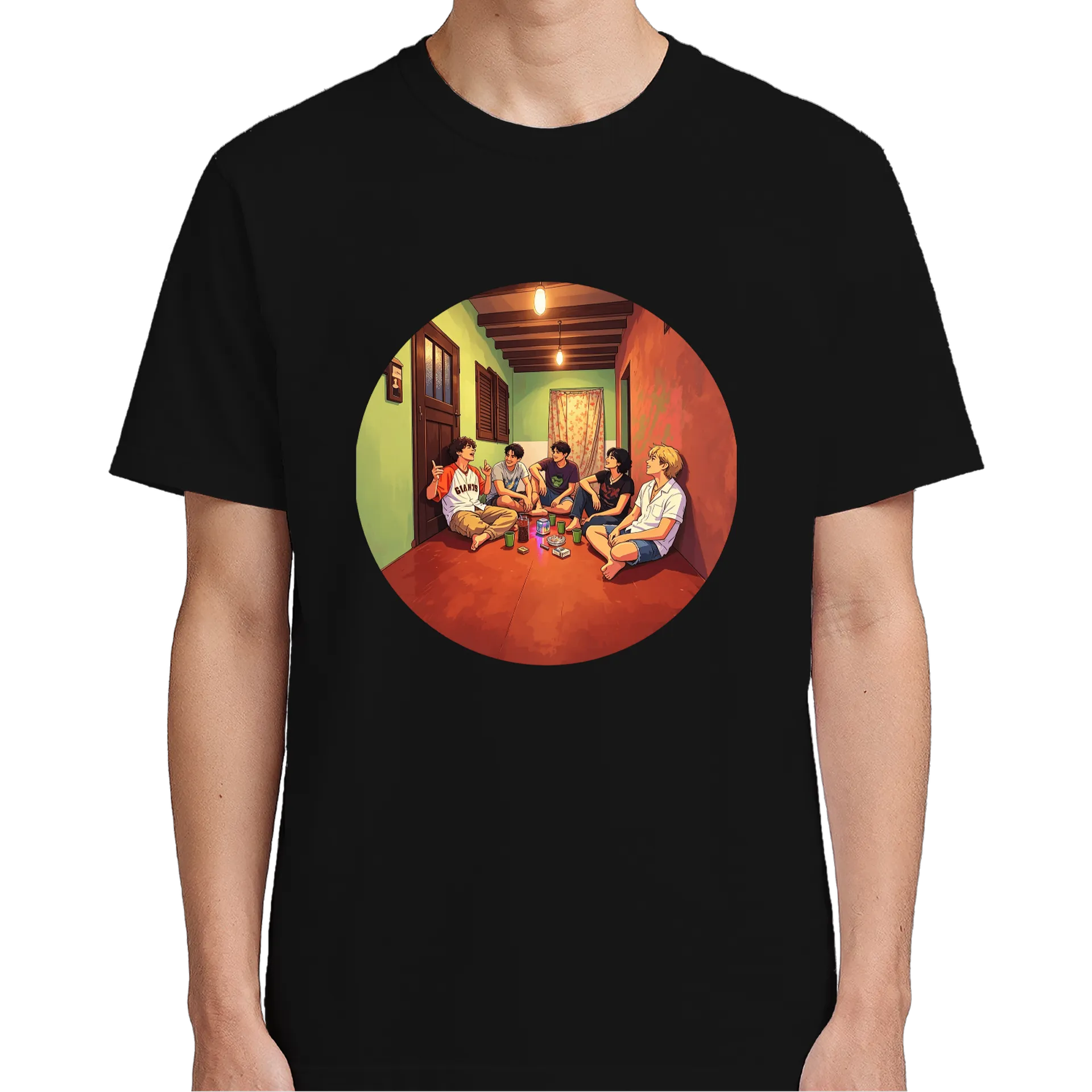Camiseta Personalizada Amigos Conversando 100% Algodão - Imagem 5