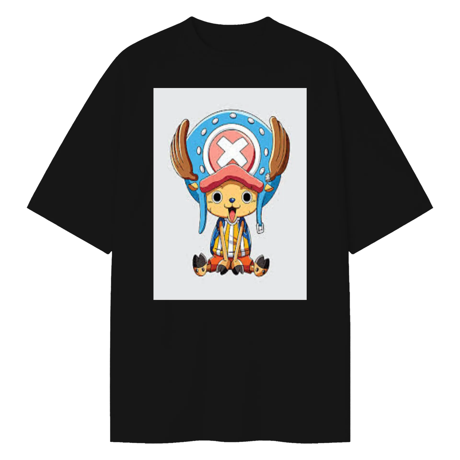 Camiseta Oversized Personagem Estilo Anime 100% Algodão - Imagem 1